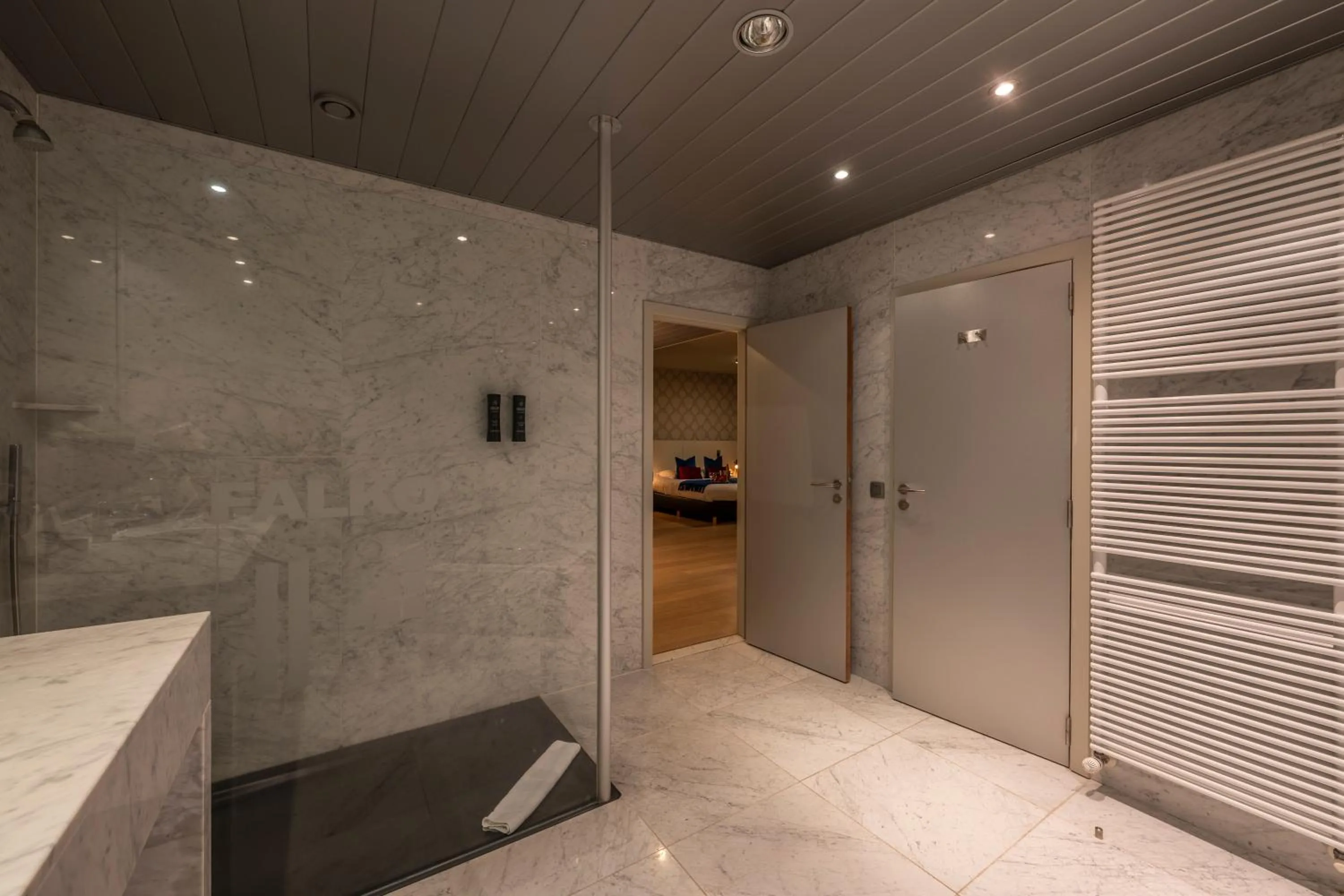 Shower in Hotel Falko