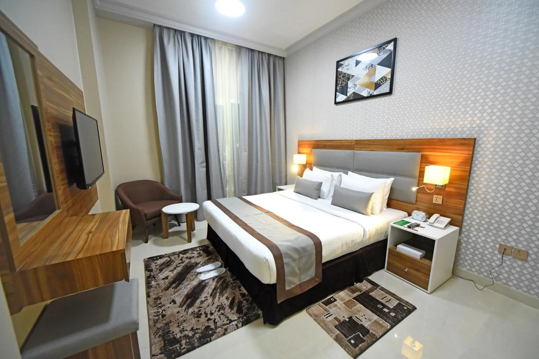 Property building, Bed in Emirates Stars Hotel Apartments Dubai
