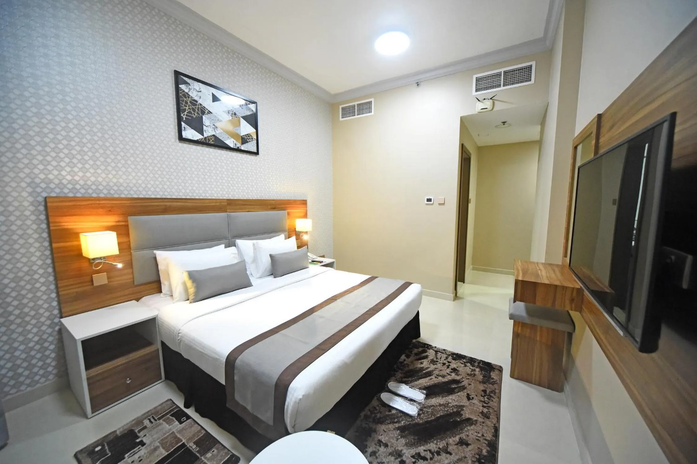 Property building, Bed in Emirates Stars Hotel Apartments Dubai
