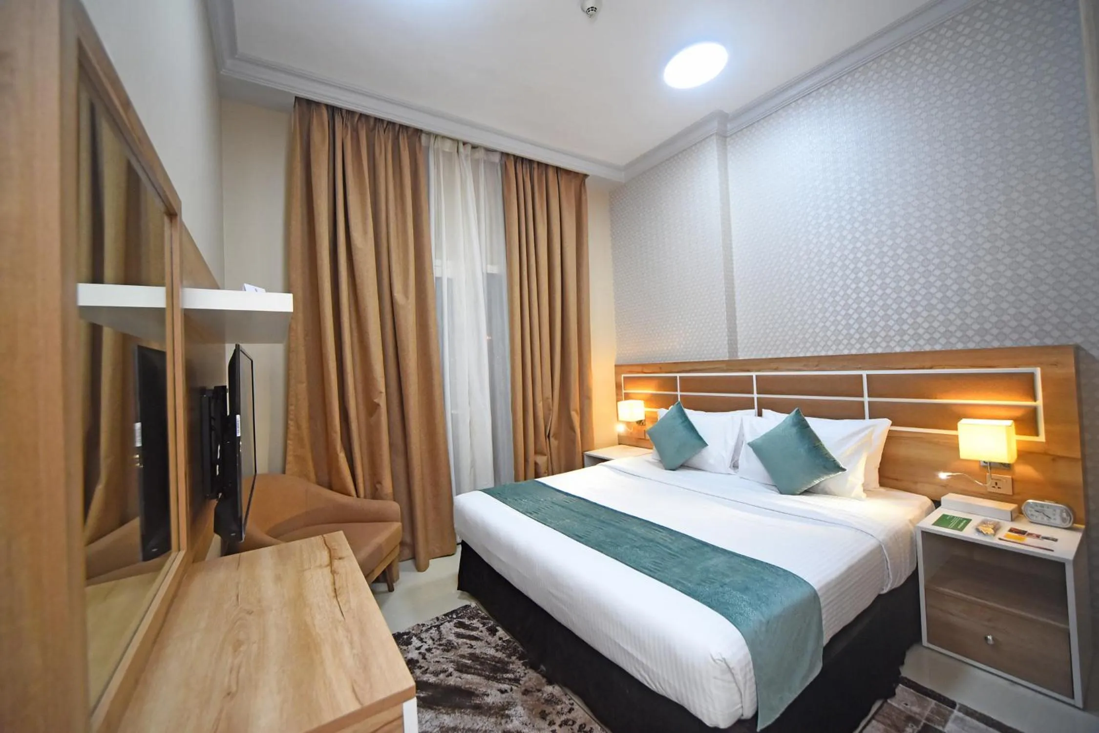 Property building, Bed in Emirates Stars Hotel Apartments Dubai