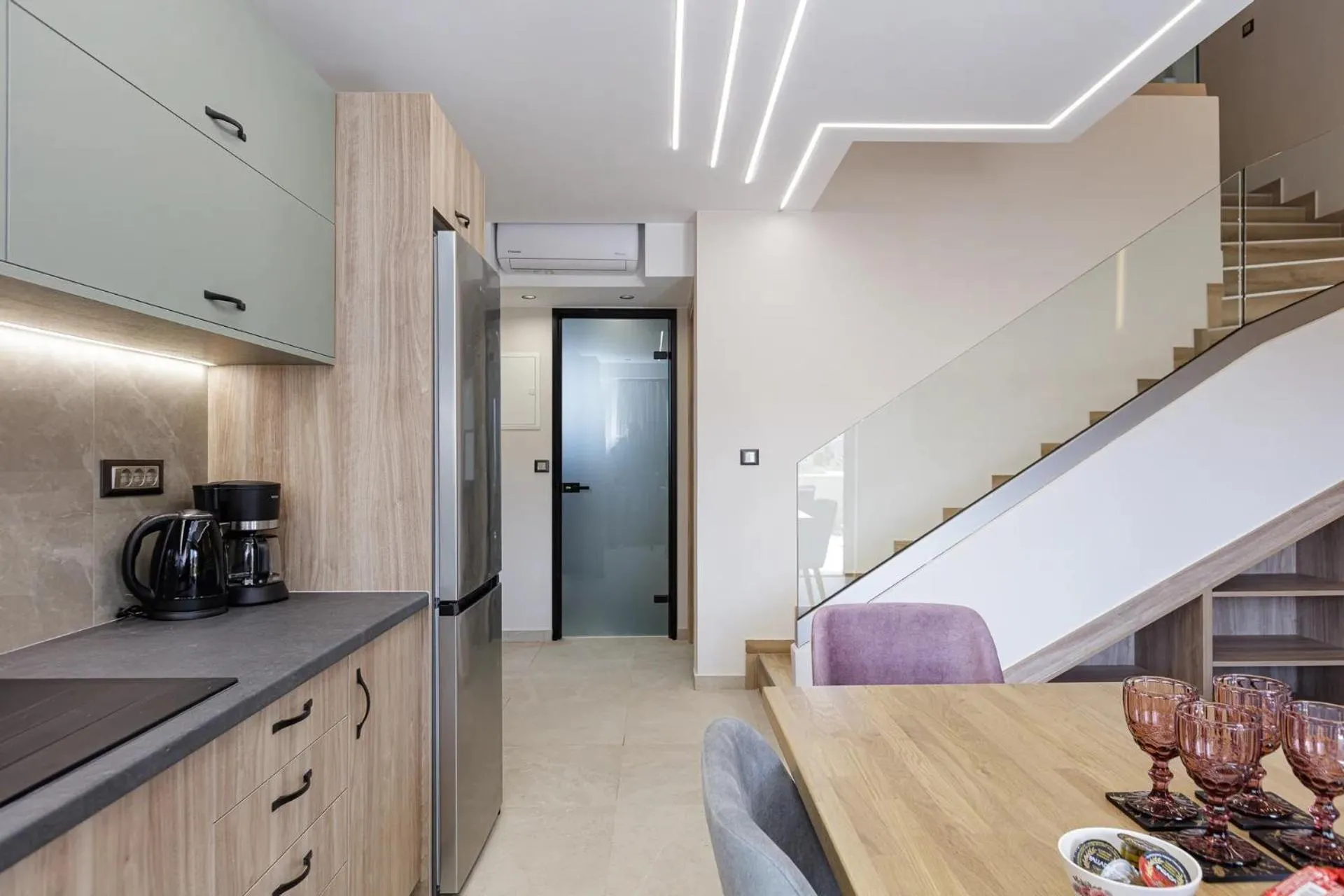 Living room in Sapphire Blue Suites