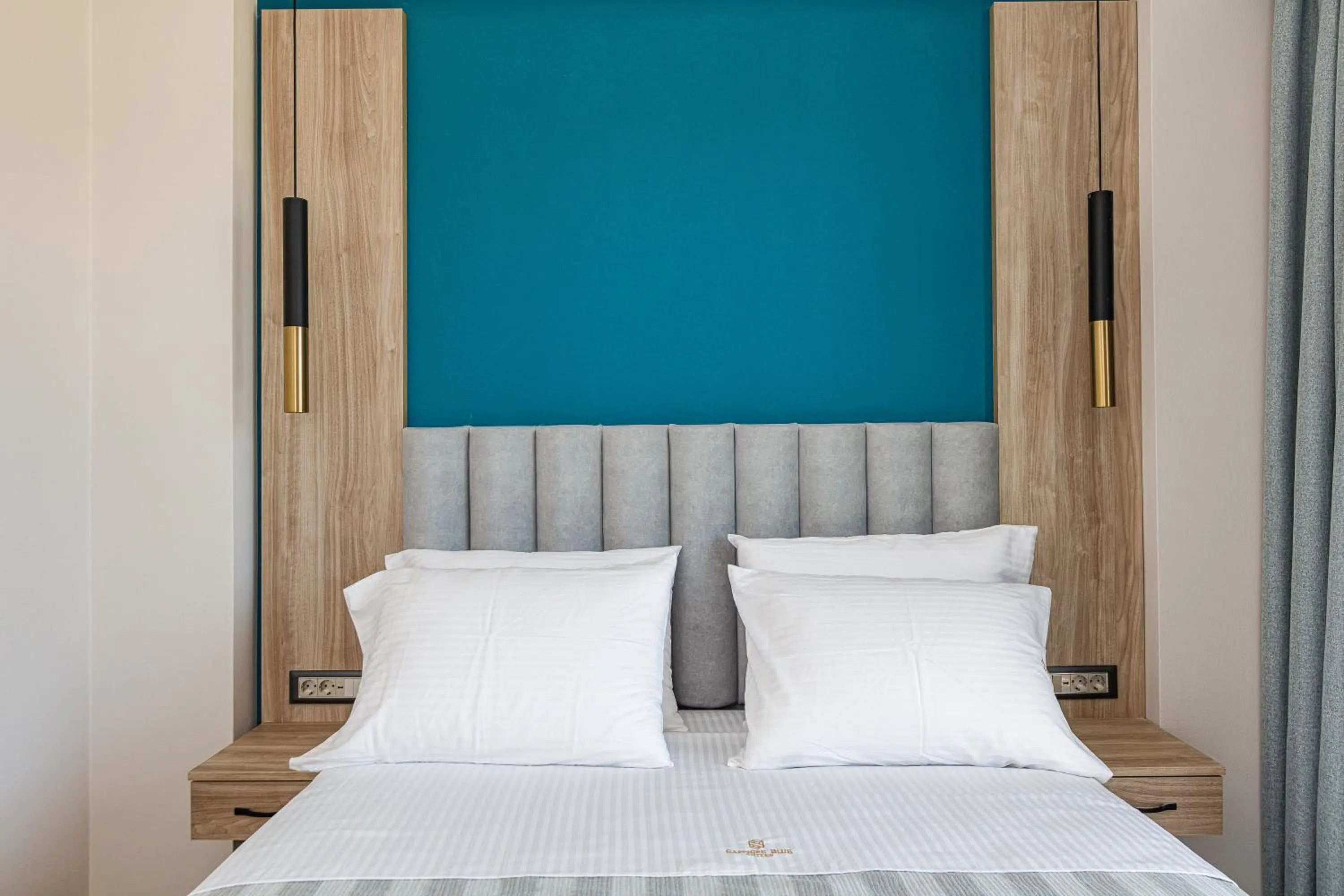 Bed in Sapphire Blue Suites