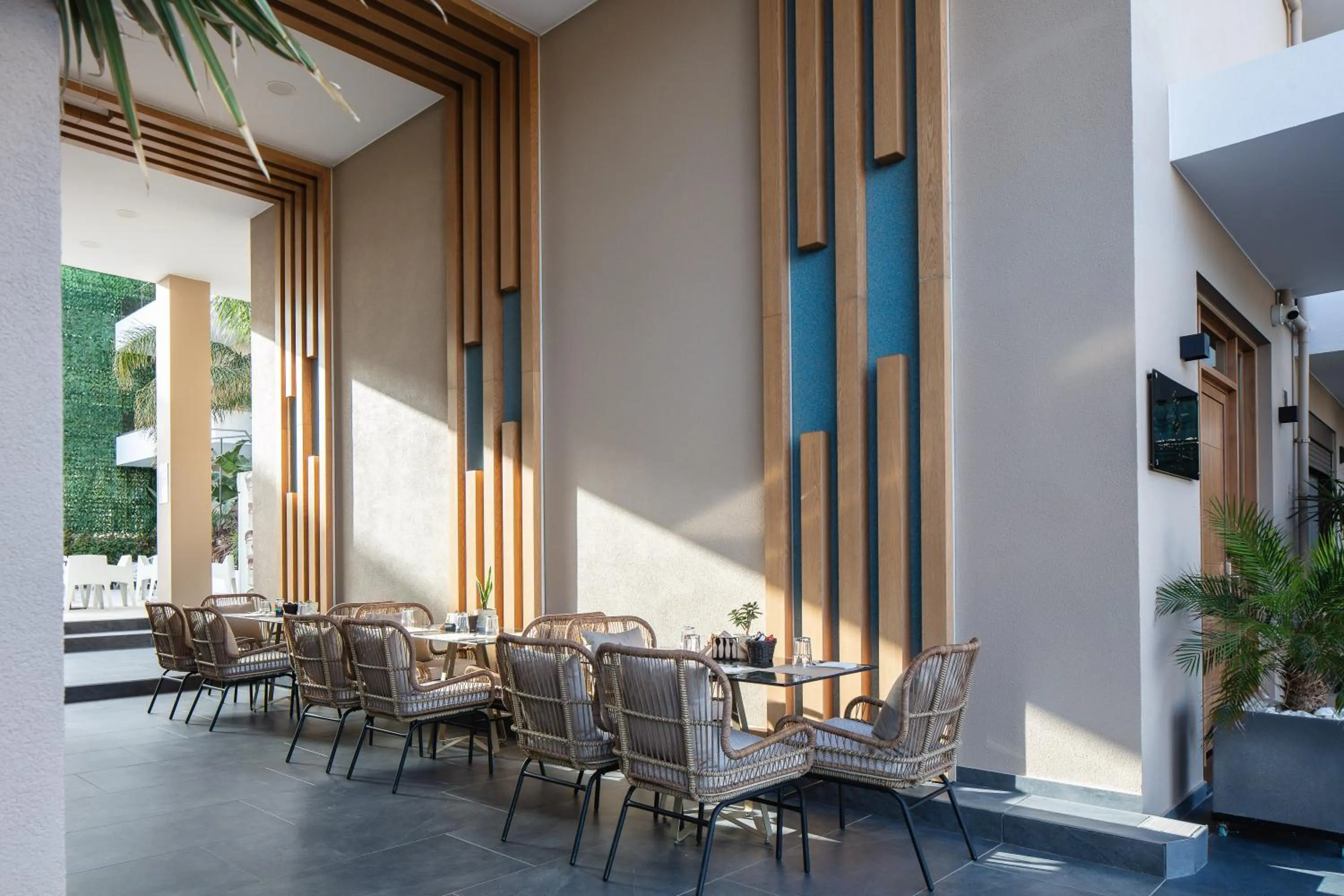 Seating area in Sapphire Blue Suites