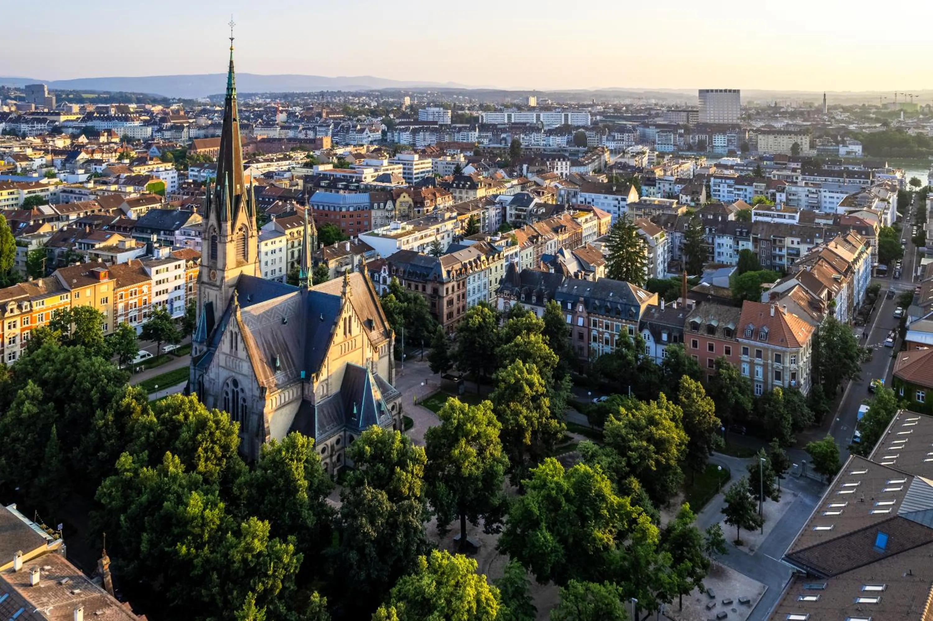 City view in VISIONAPARTMENTS Basel - contactless check-in