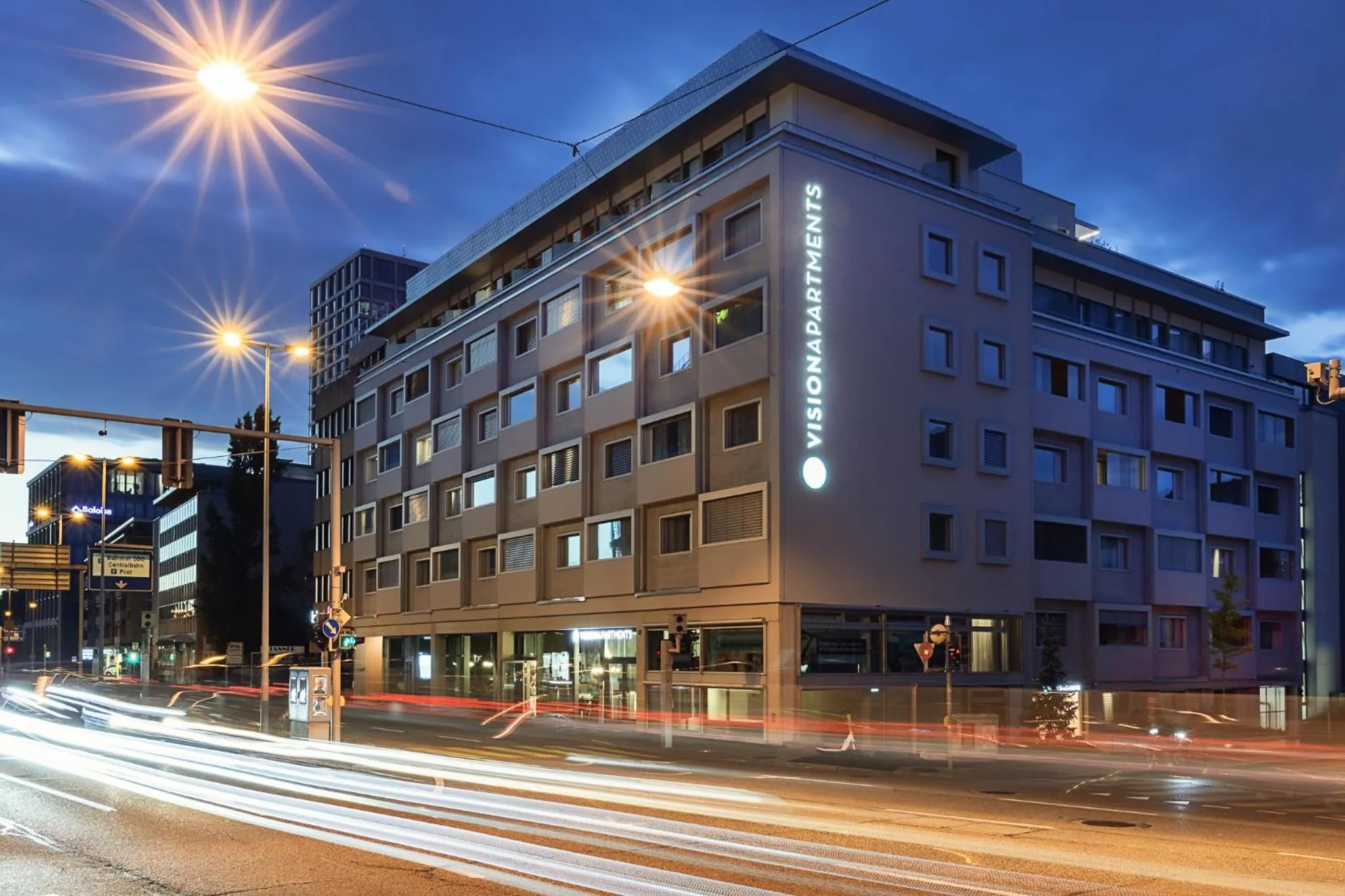 Property building in VISIONAPARTMENTS Basel - contactless check-in