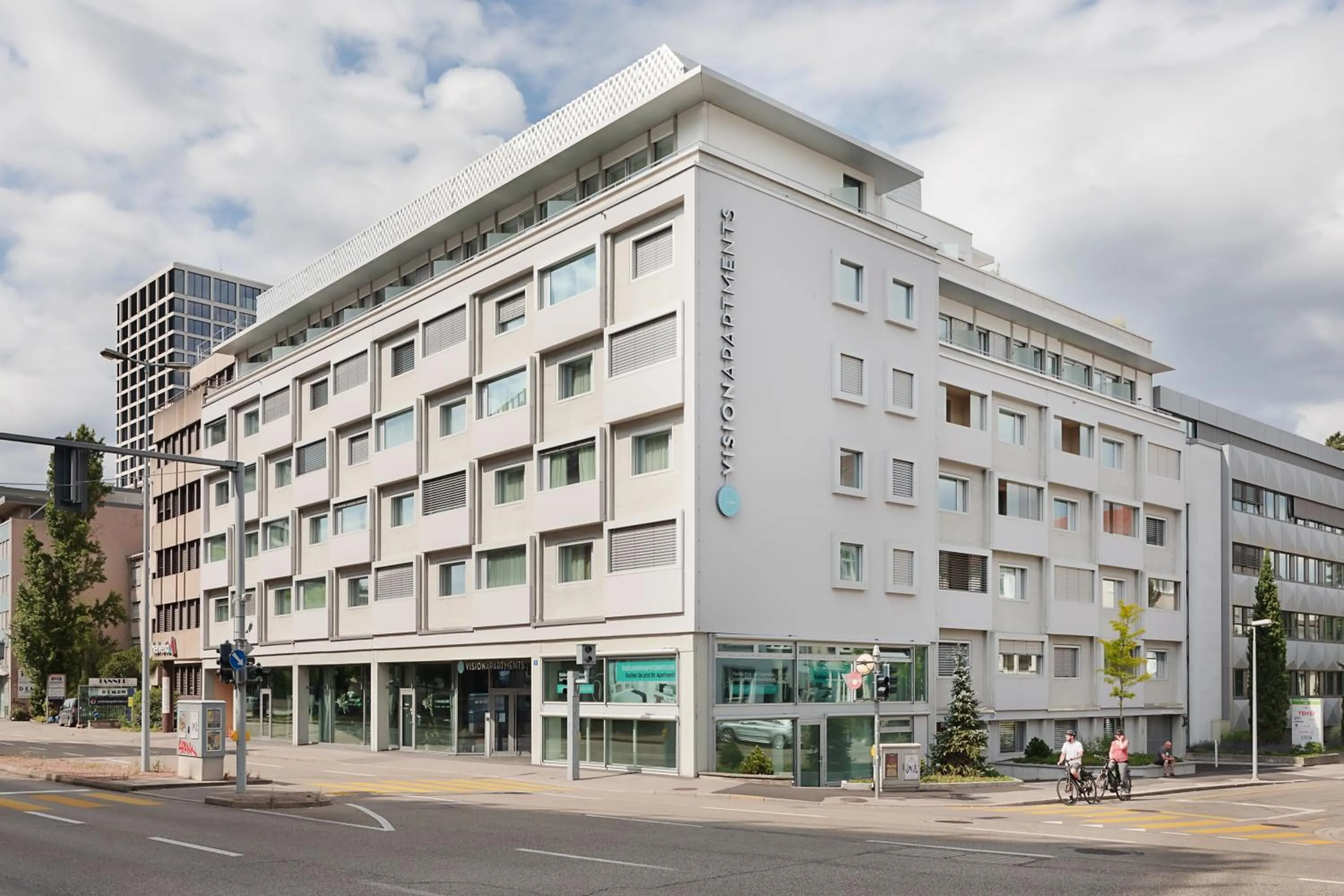 Property building in VISIONAPARTMENTS Basel - contactless check-in