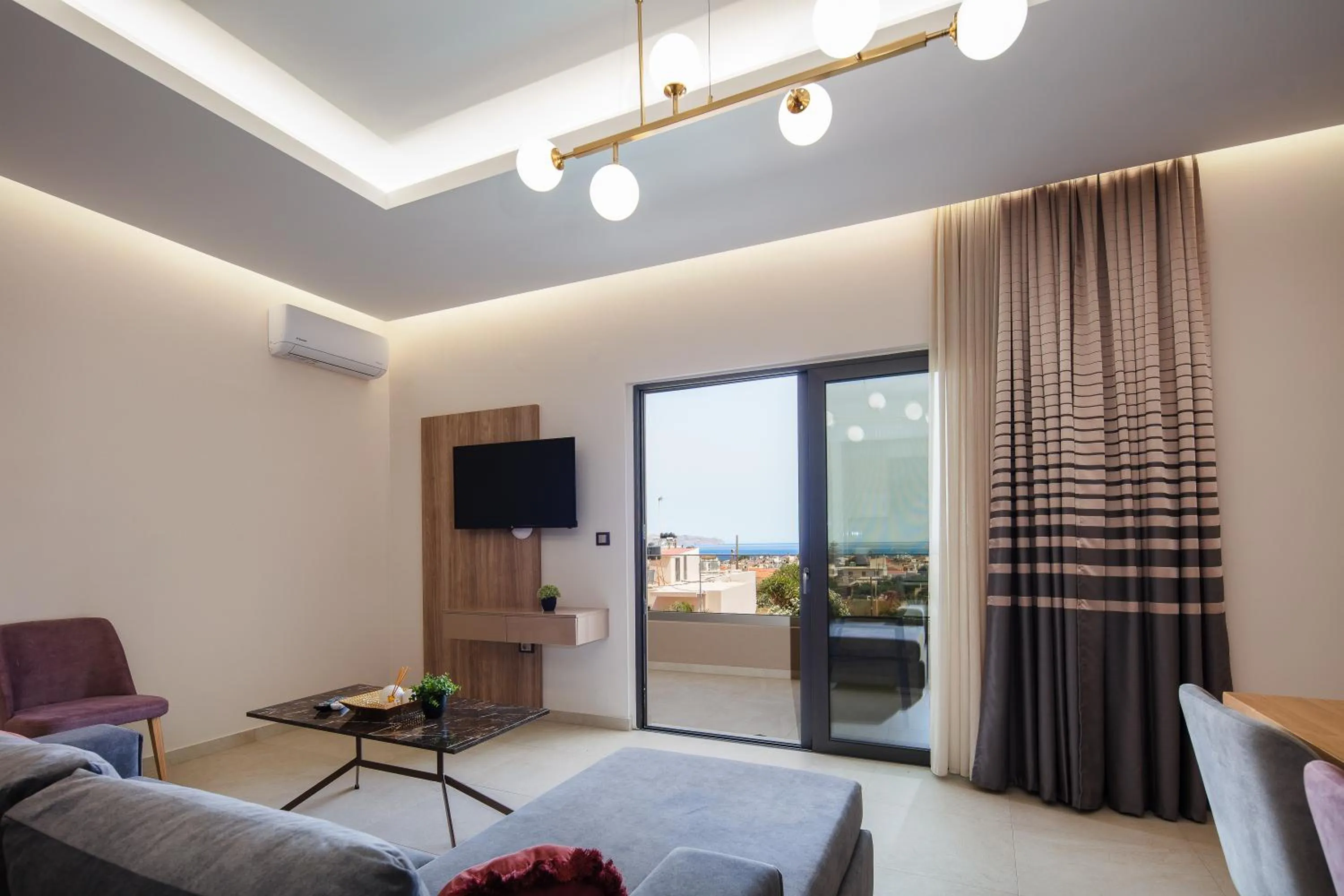 Living room in Sapphire Horizon Suites