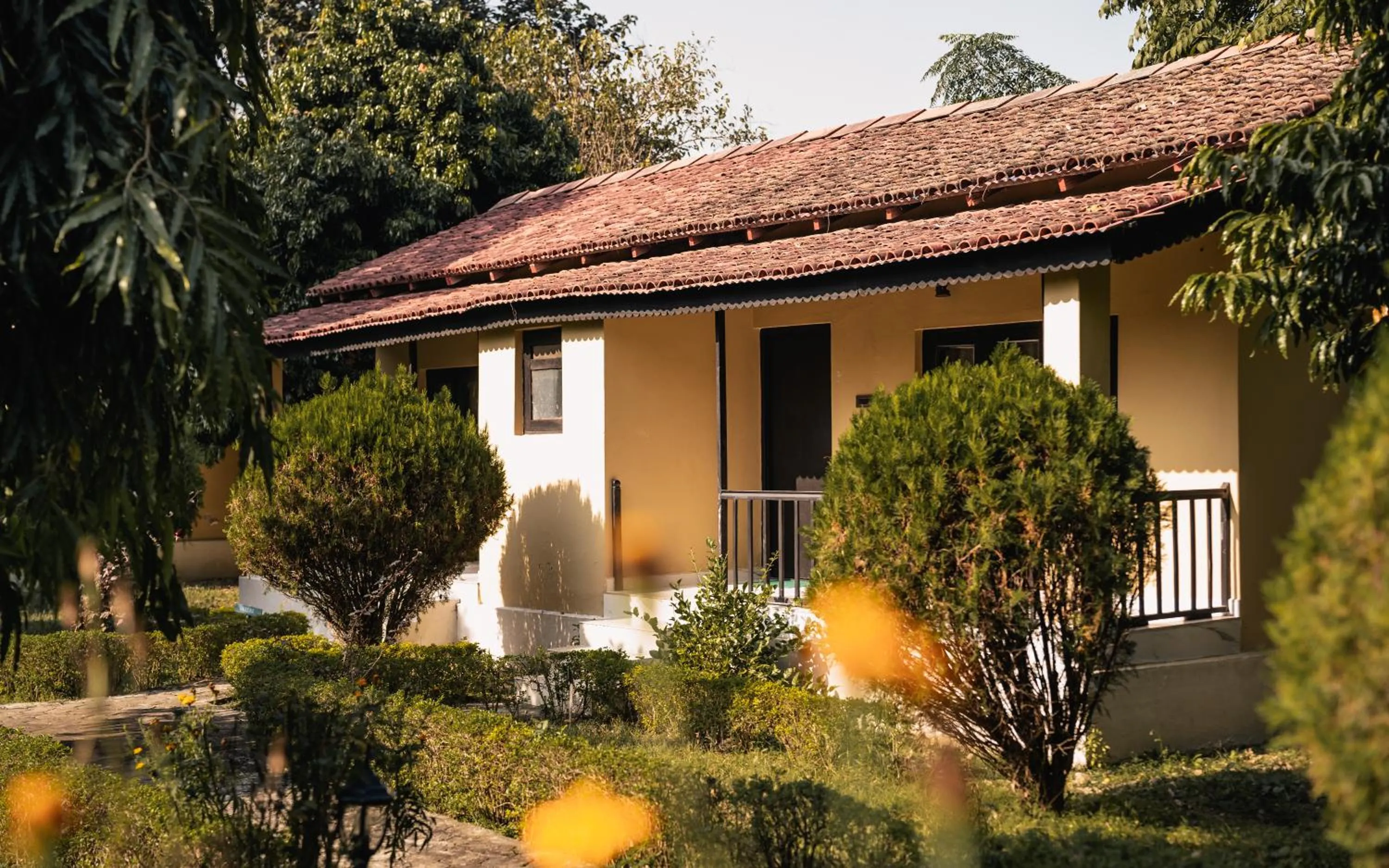 Bedroom in Bardia Forest Resort