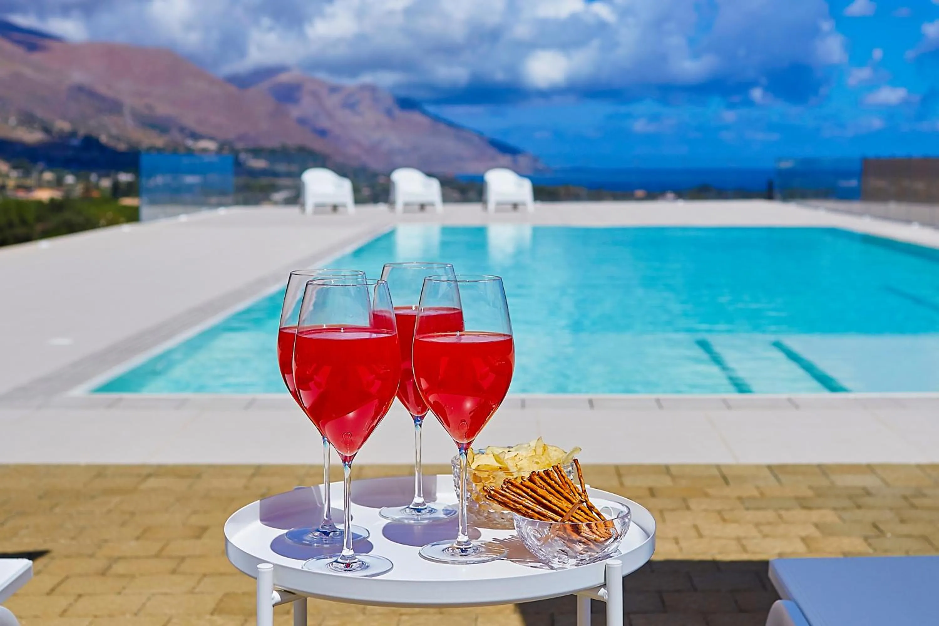 Pool view in Villa Etesiae