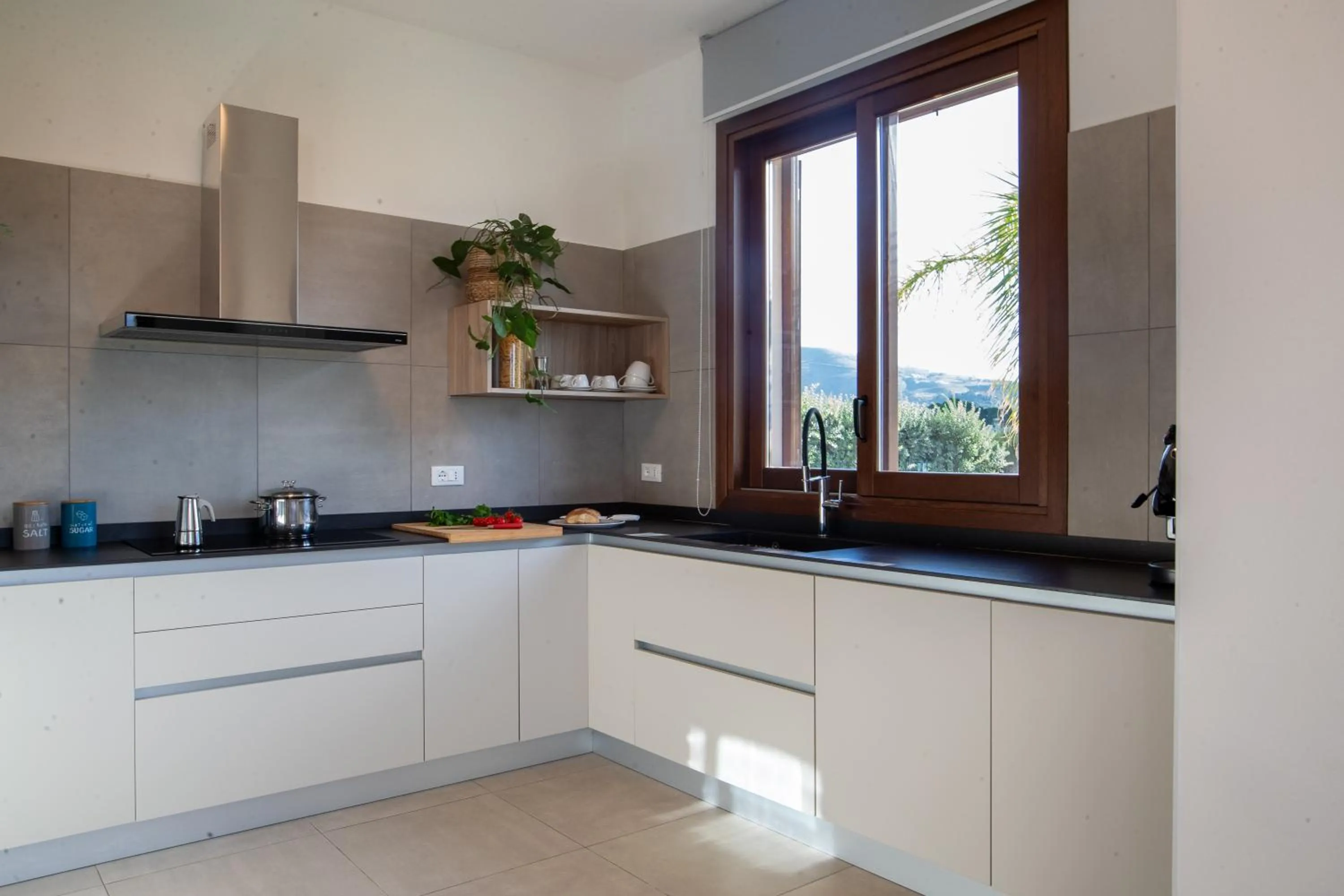 Kitchen or kitchenette in Villa Etesiae