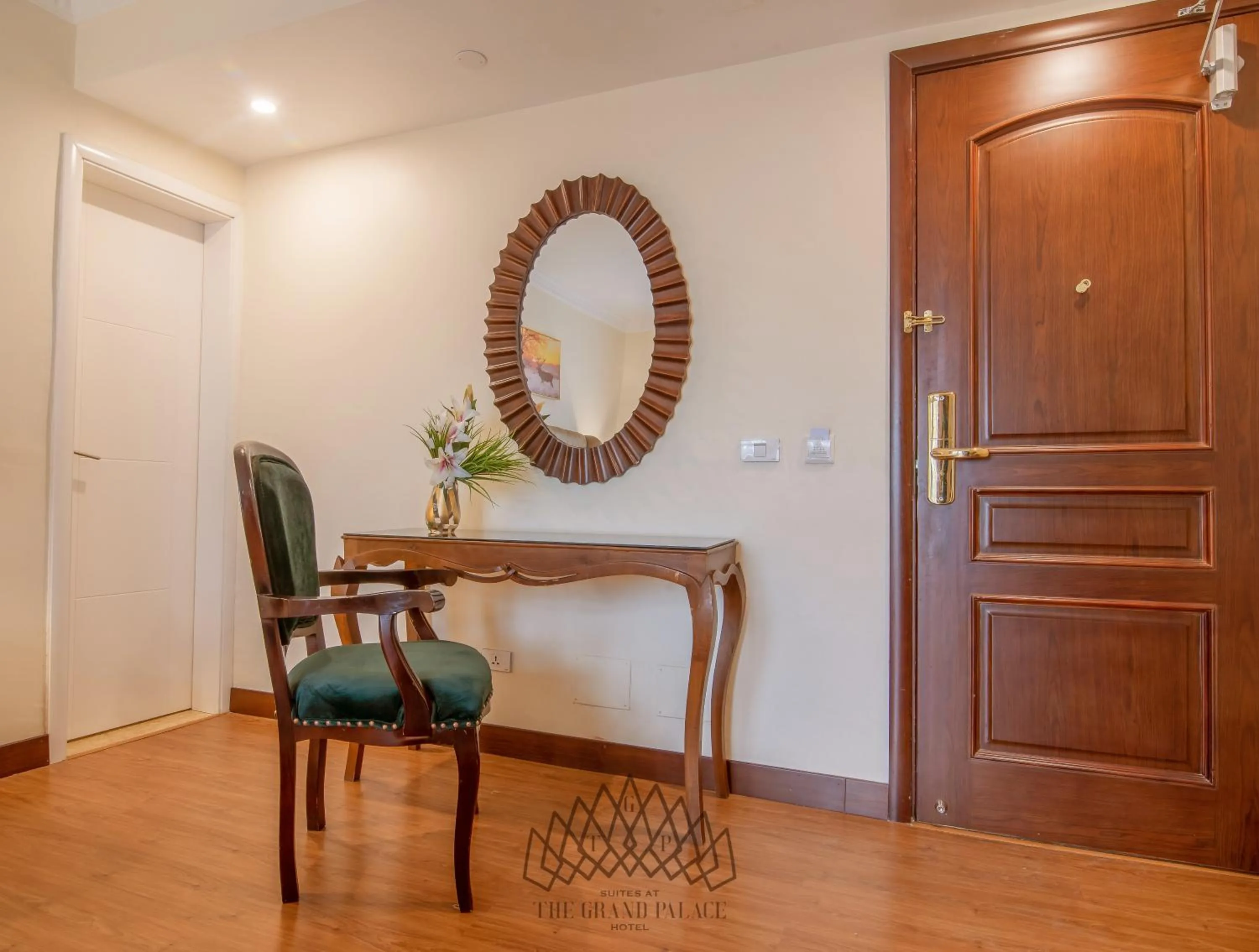 Seating area in The Grand Palace Hotel