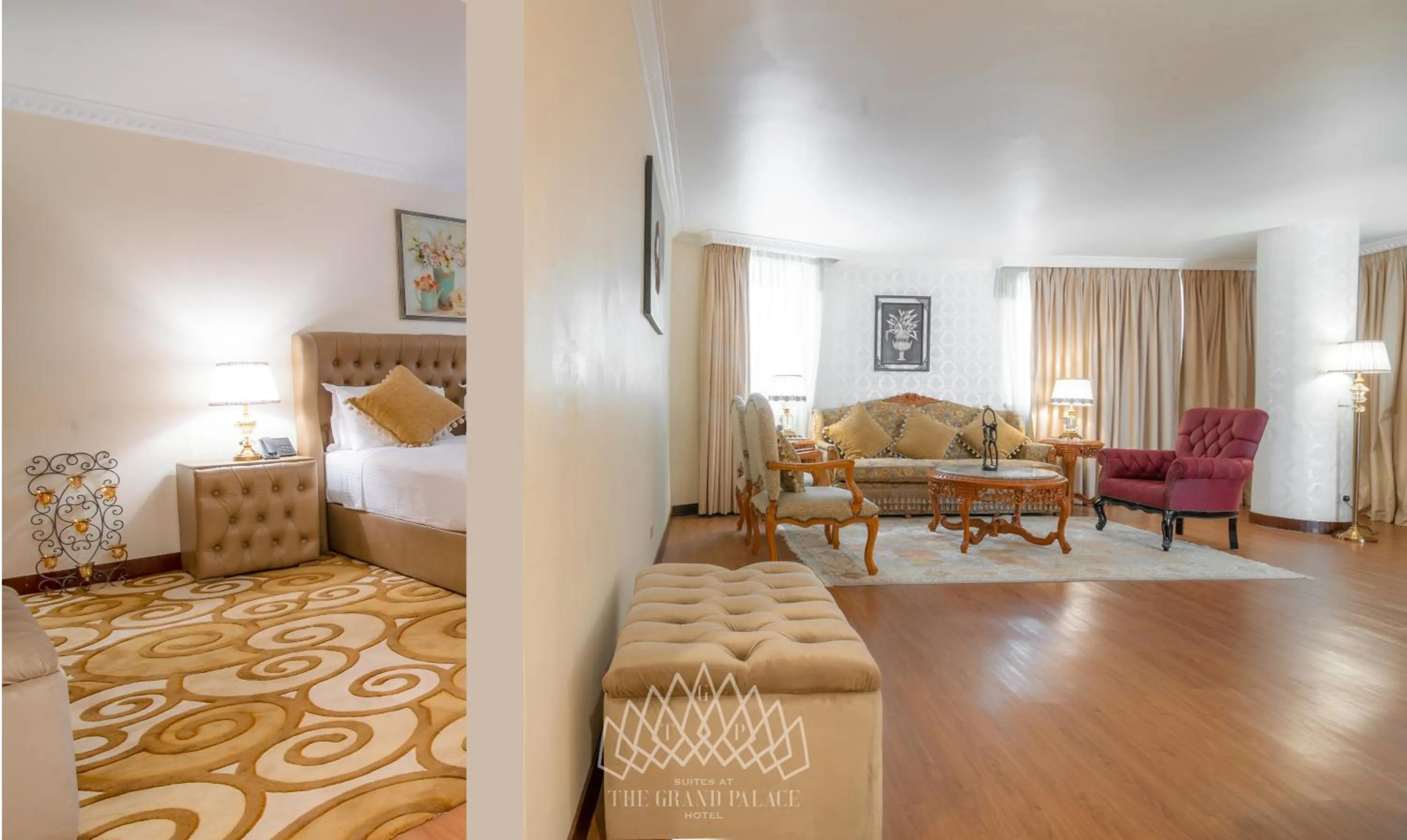 Photo of the whole room, Bed in The Grand Palace Hotel