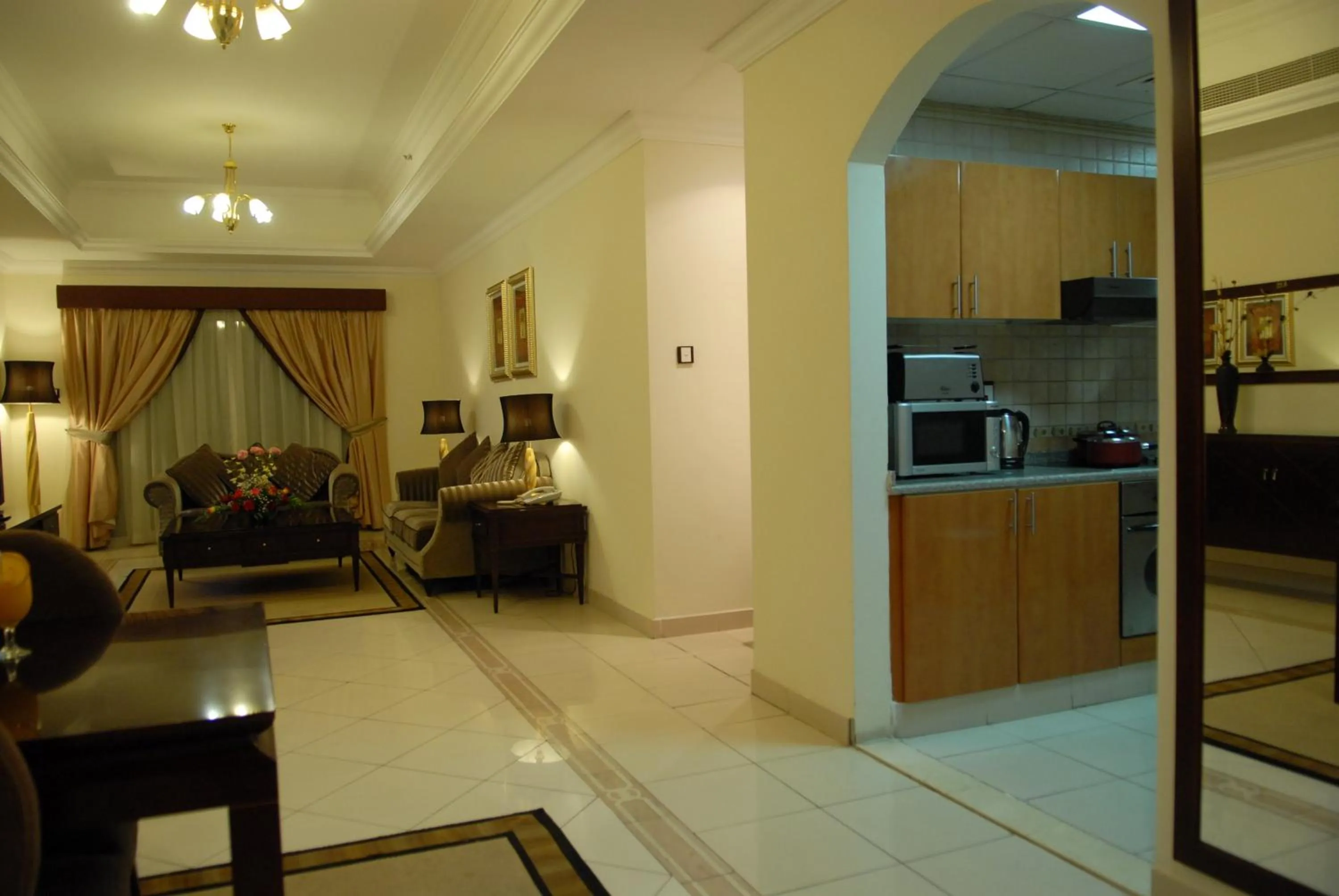 Living room in Al Manar Hotel Apartments