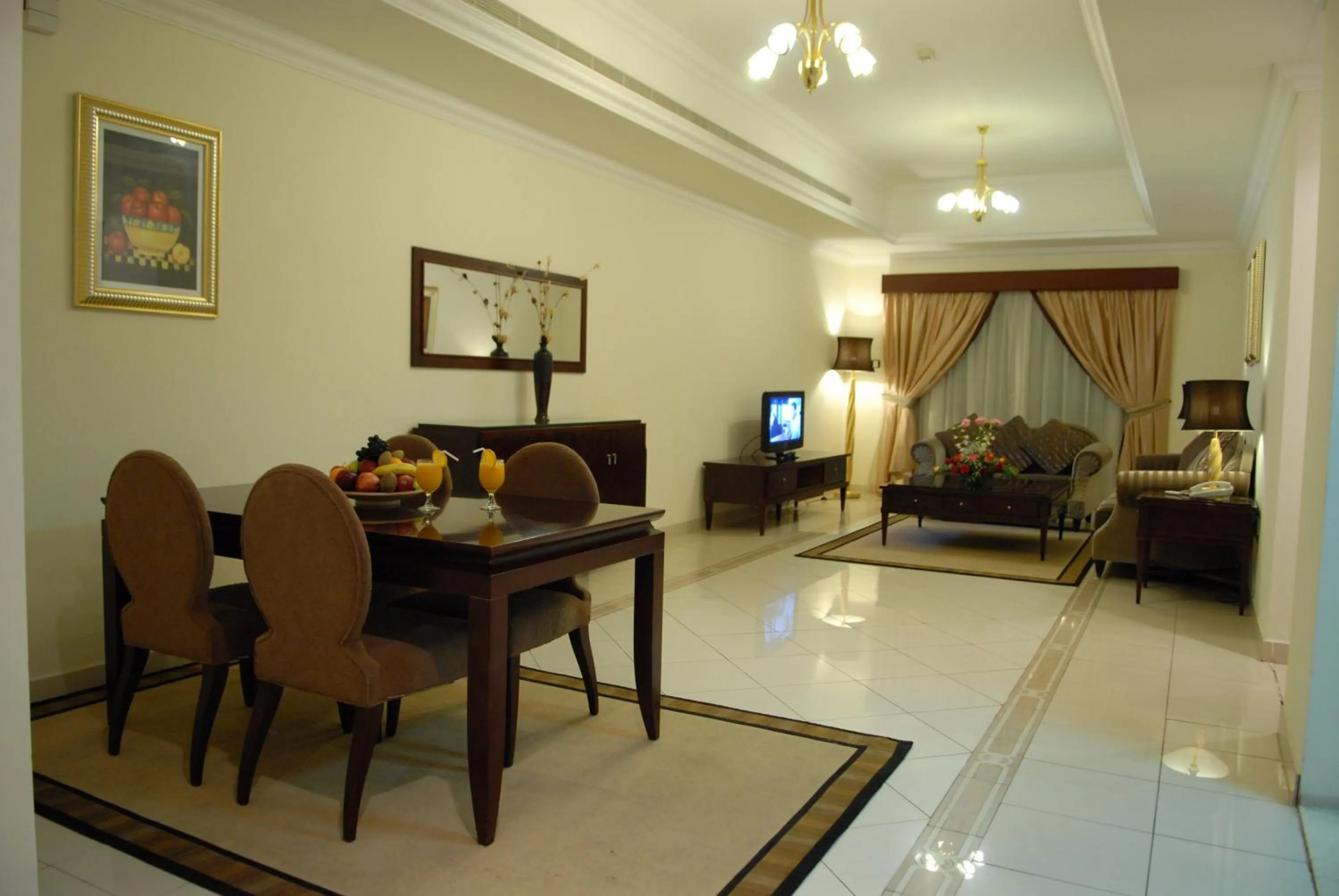 Living room in Al Manar Hotel Apartments
