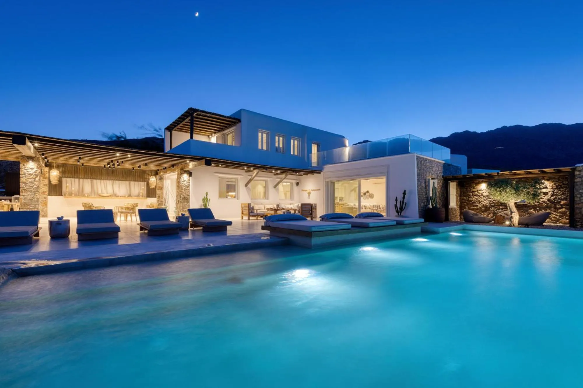 Night in Mykonos Panormos Villas