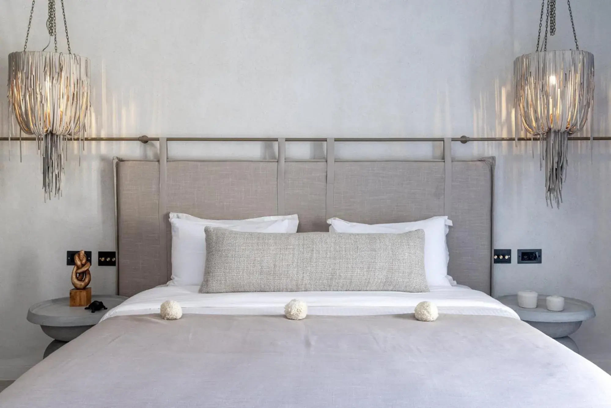 Bedroom, Bed in Mykonos Panormos Villas Bedroom, Bed in Mykonos Panormos Villas