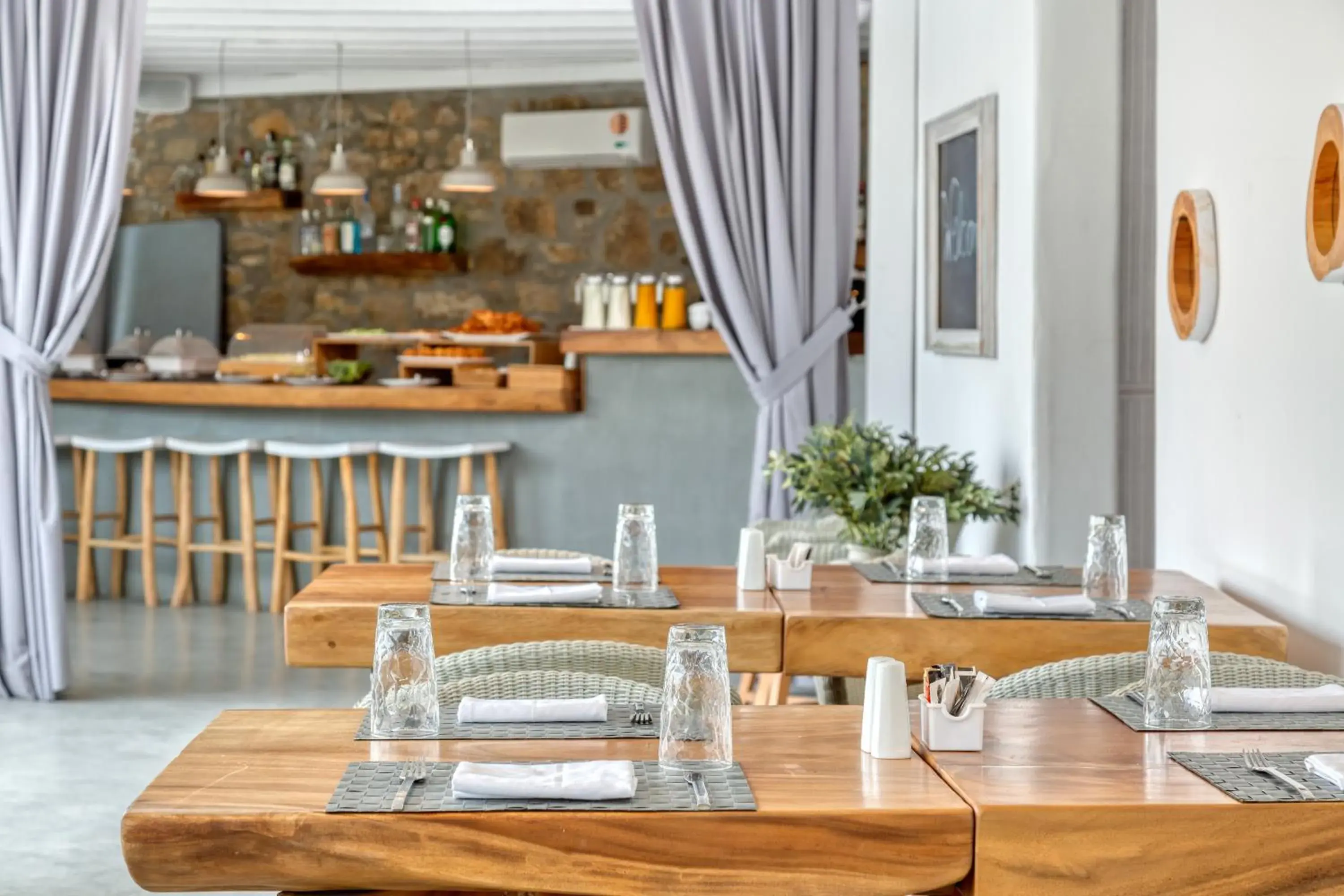 American breakfast in Mykonos Panormos Villas American breakfast in Mykonos Panormos Villas