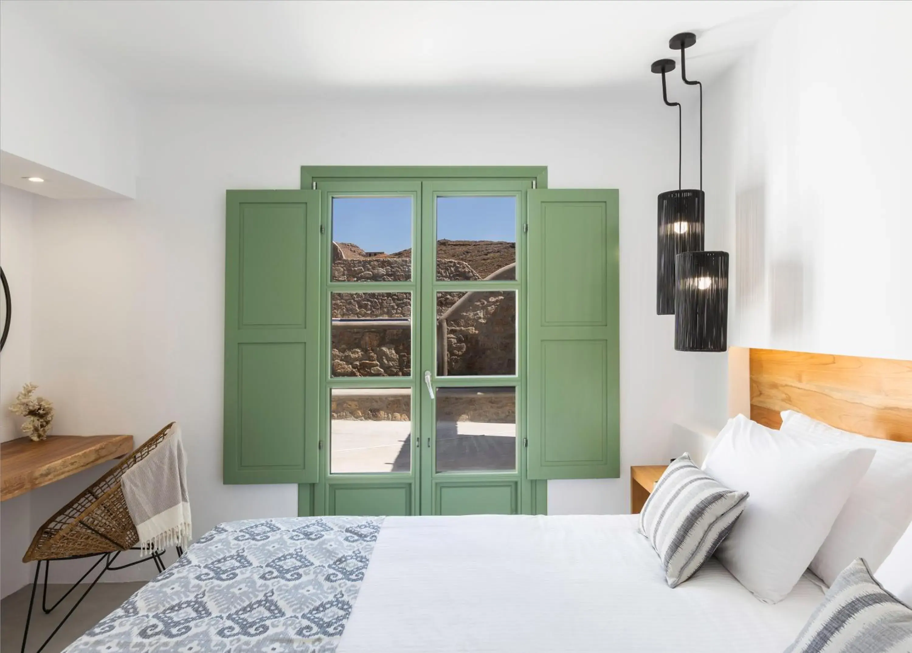 Property building, Bed in Mykonos Panormos Villas & Suites Property building, Bed in Mykonos Panormos Villas & Suites