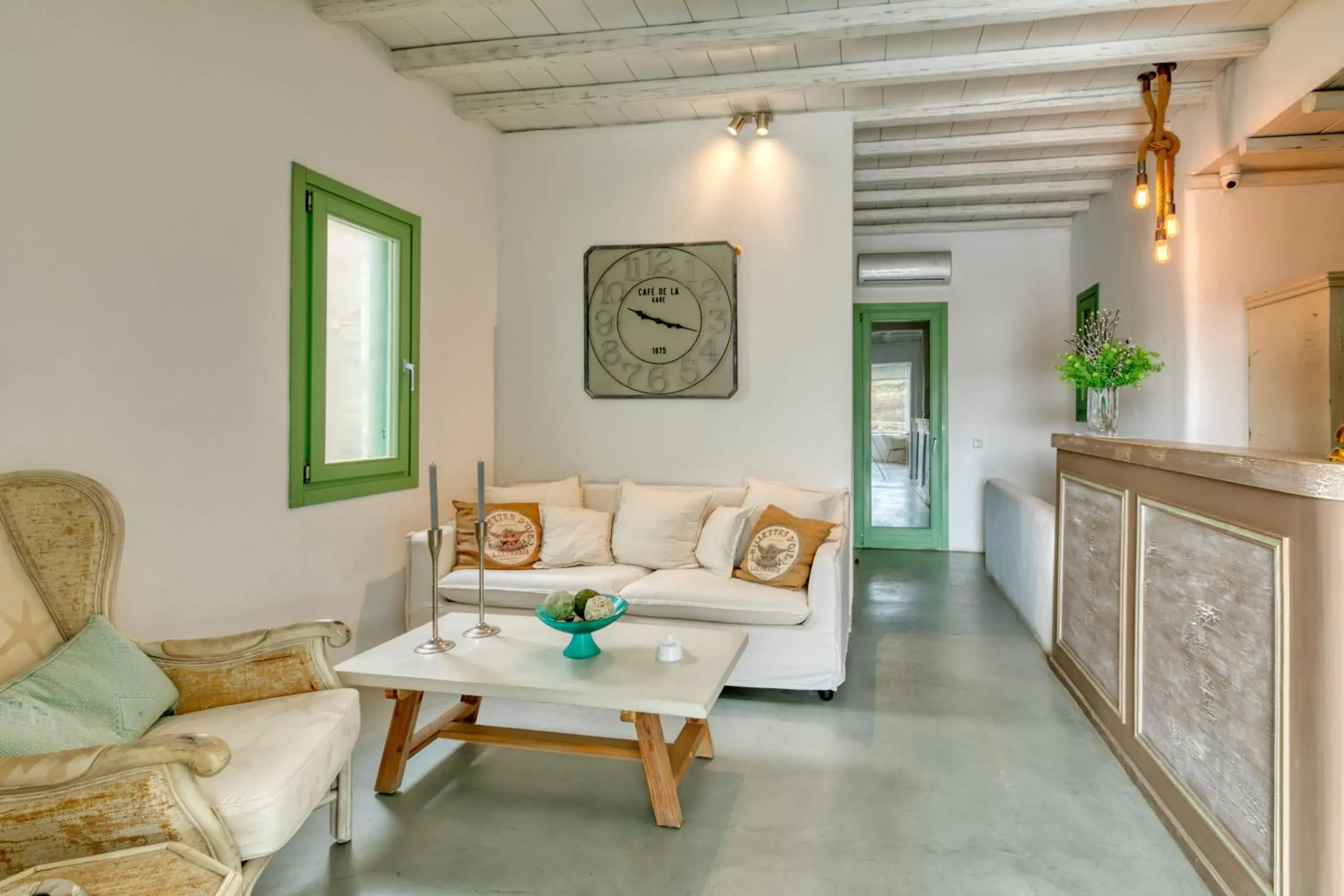 Lobby or reception in Mykonos Panormos Villas Lobby or reception in Mykonos Panormos Villas