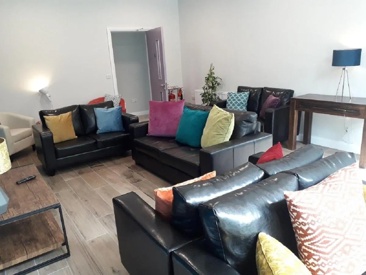 Communal lounge/ TV room in The Benwiskin Centre