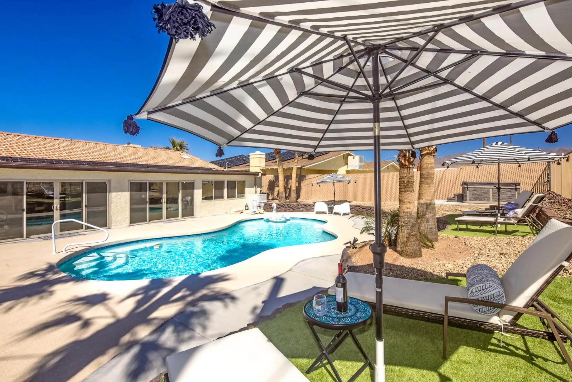 Trendy Desert Getaway Pool, Spa, Game Room