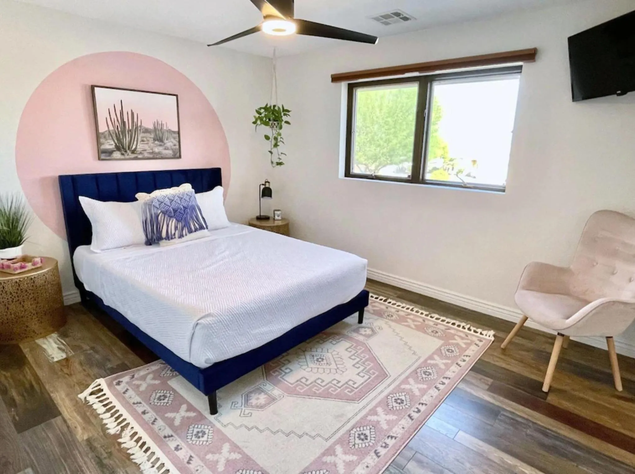 Bed in Trendy Desert Getaway Pool, Spa, Game Room