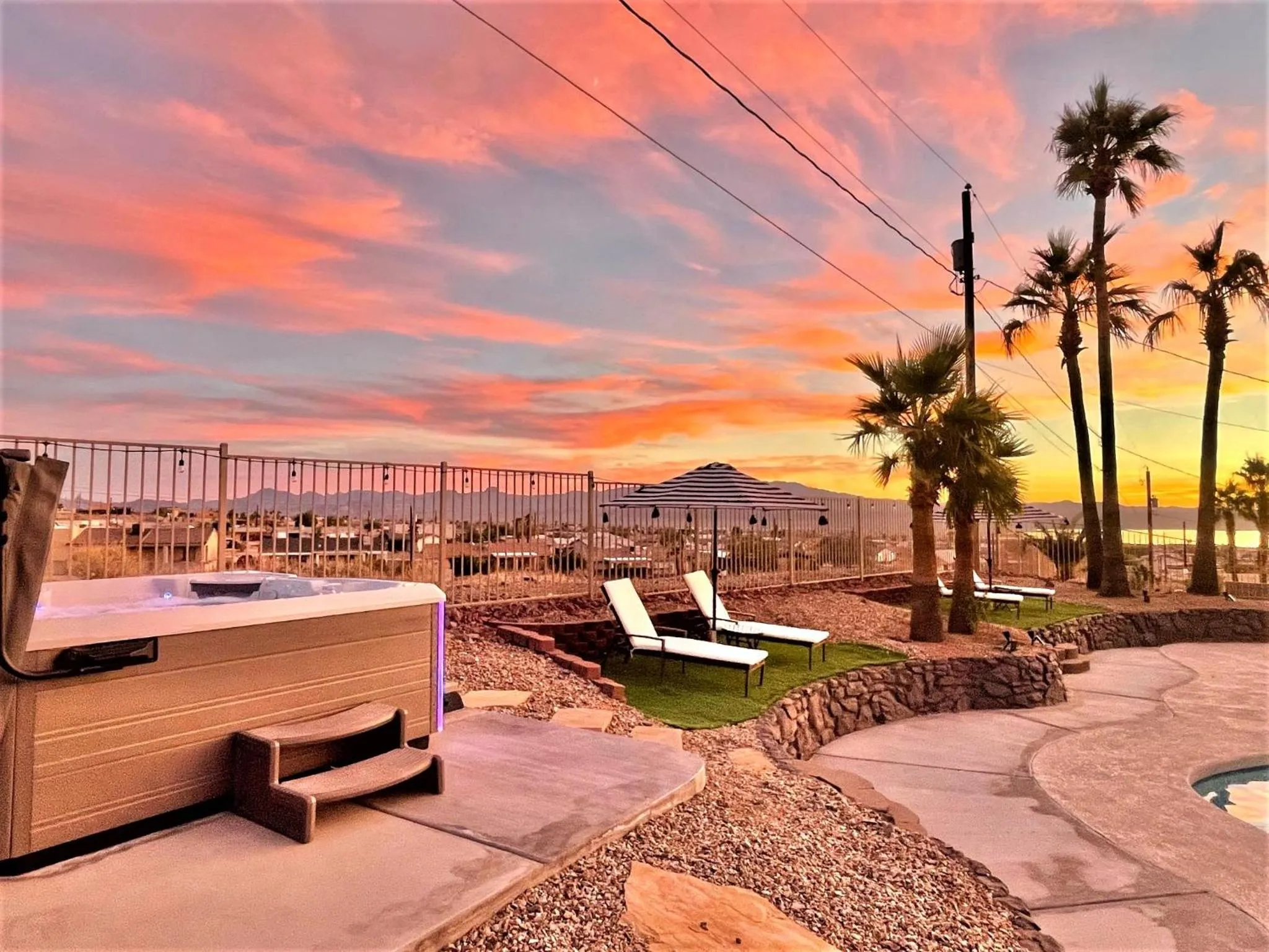 Trendy Desert Getaway Pool, Spa, Game Room