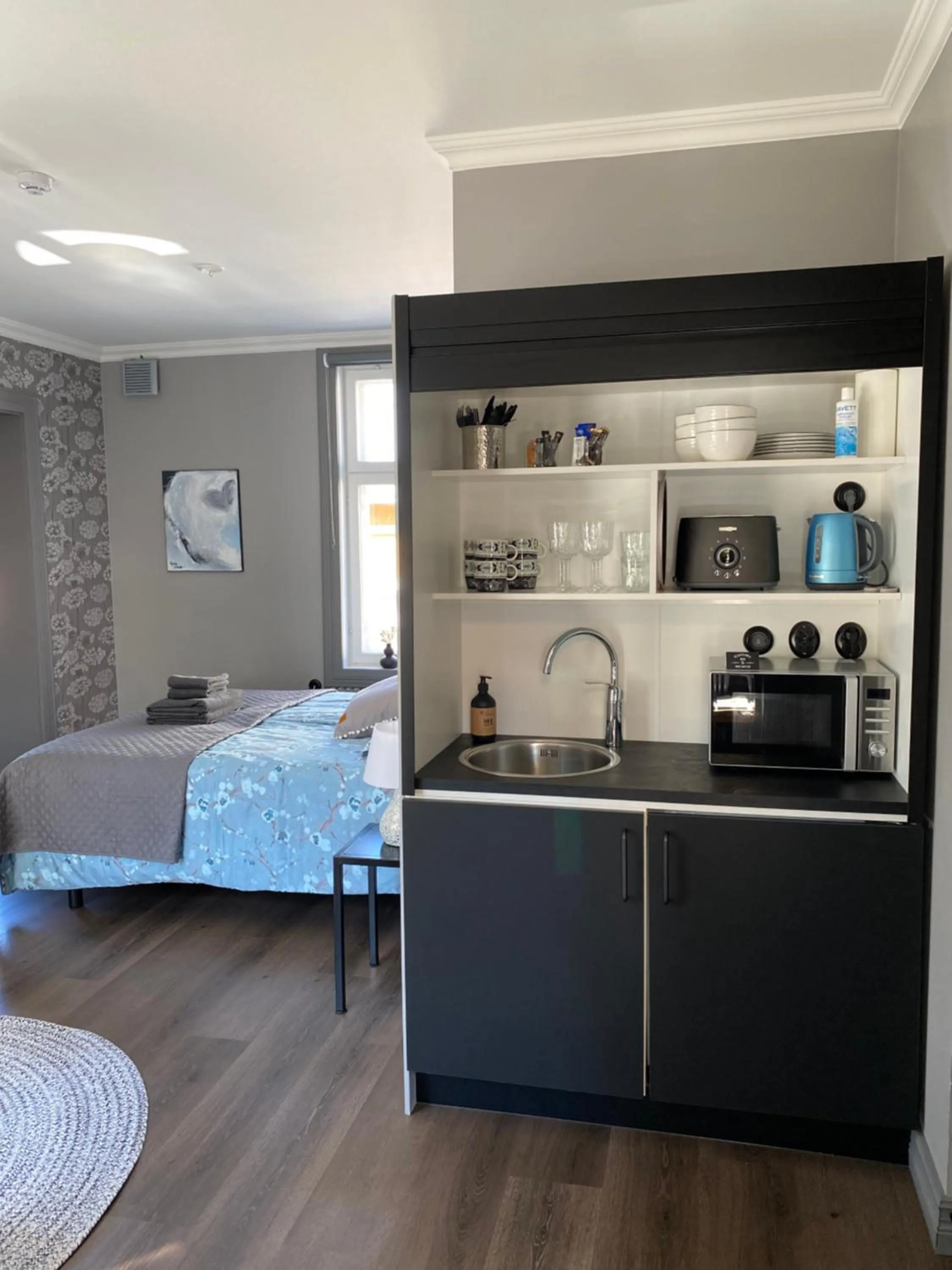 Coffee/tea facilities, Bed in Eleonora Bed & Breakfast