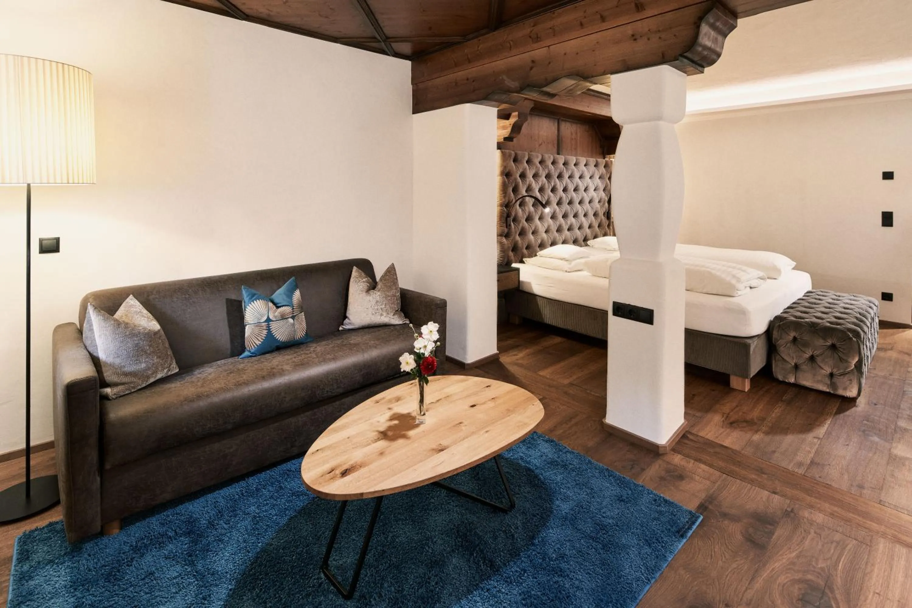 Photo of the whole room, Bed in Brugger's Genießerhotel Lanersbacherhof