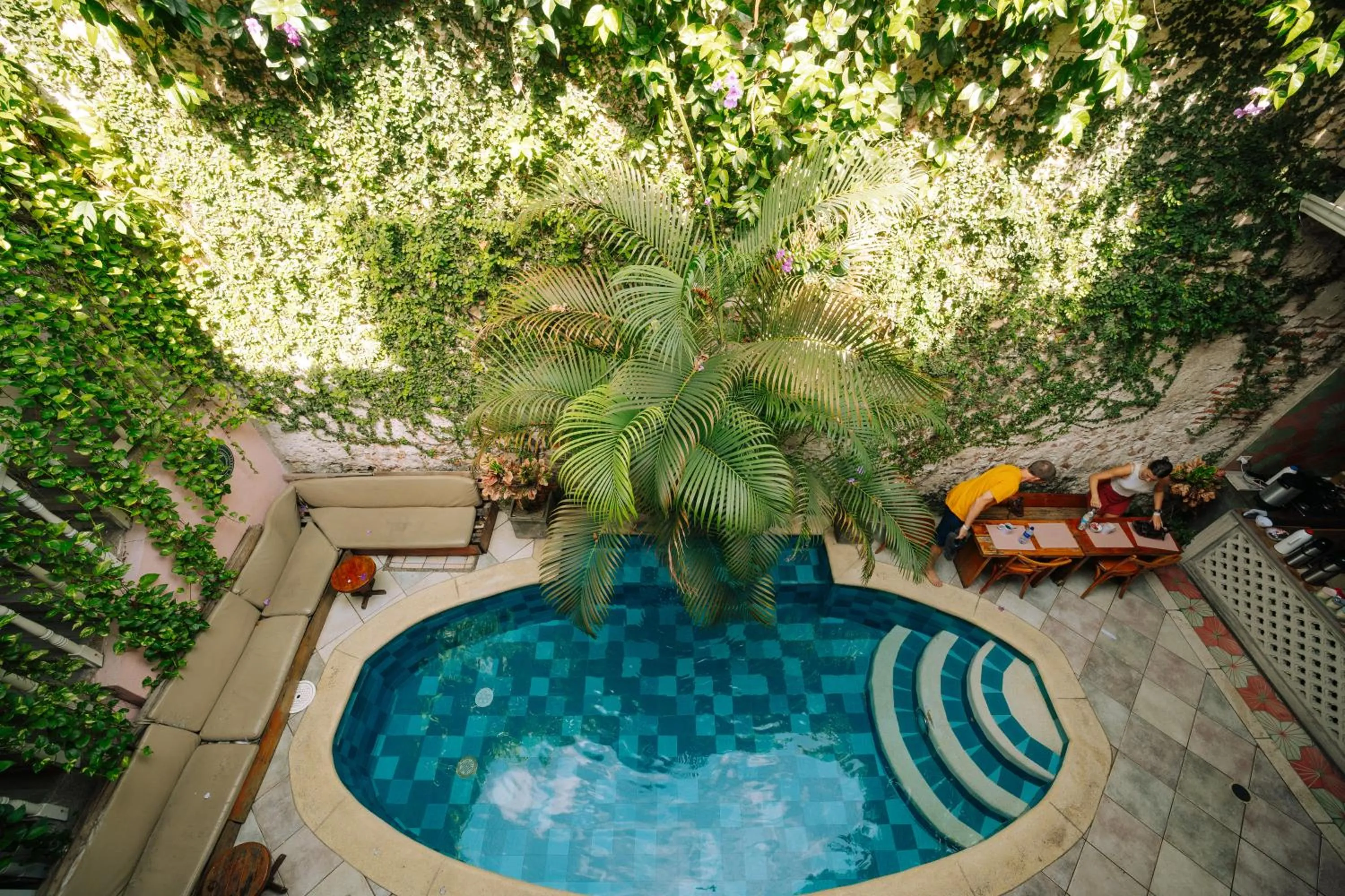Swimming pool in Casa Zahri Boutique Hostel