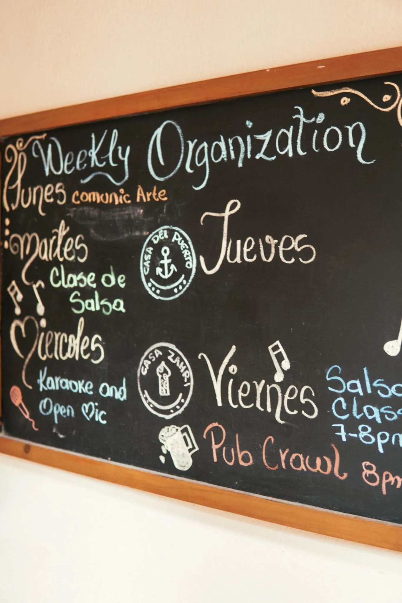 Text overlay in Casa Zahri Boutique Hostel