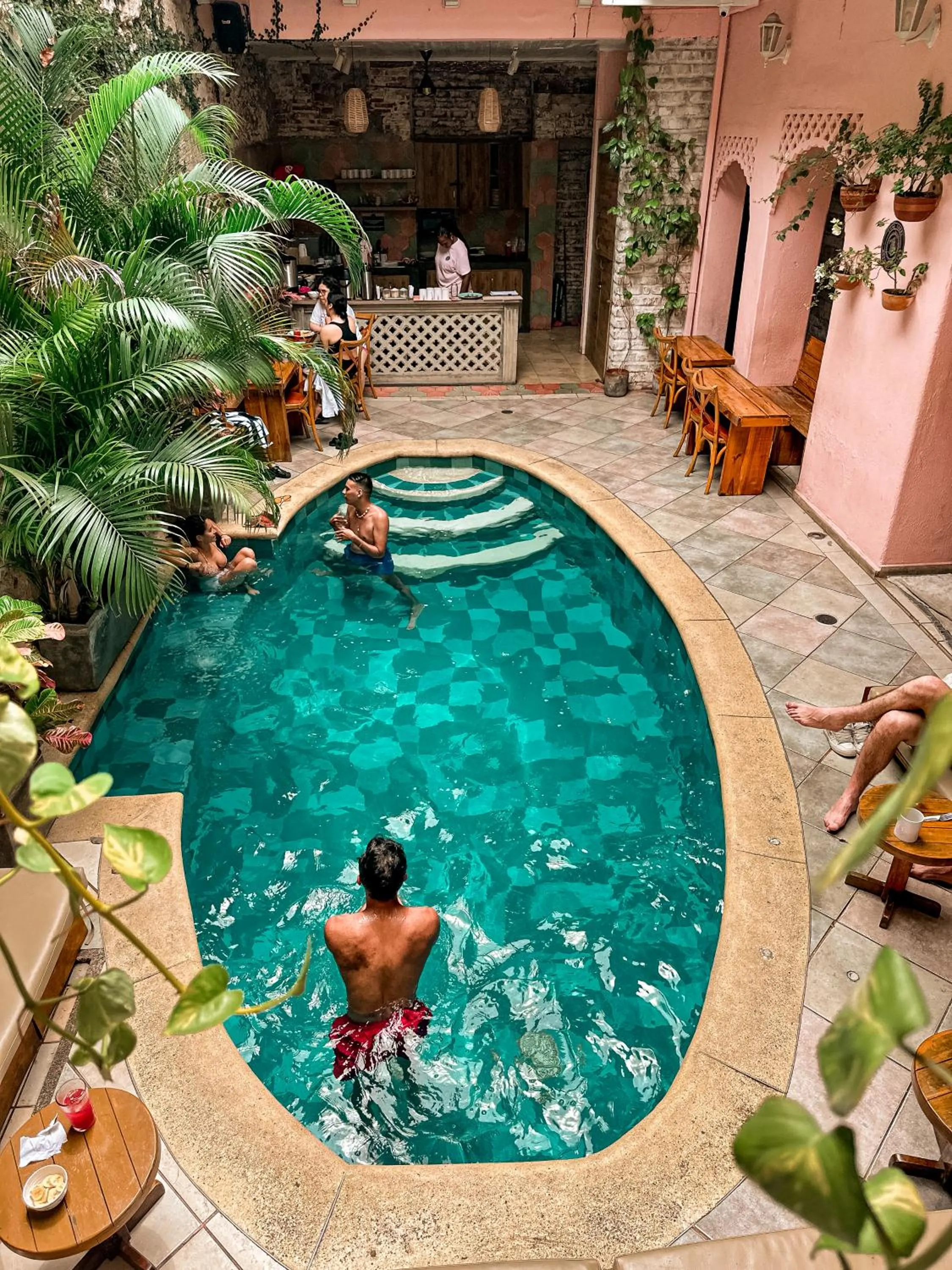 Swimming pool in Casa Zahri Boutique Hostel