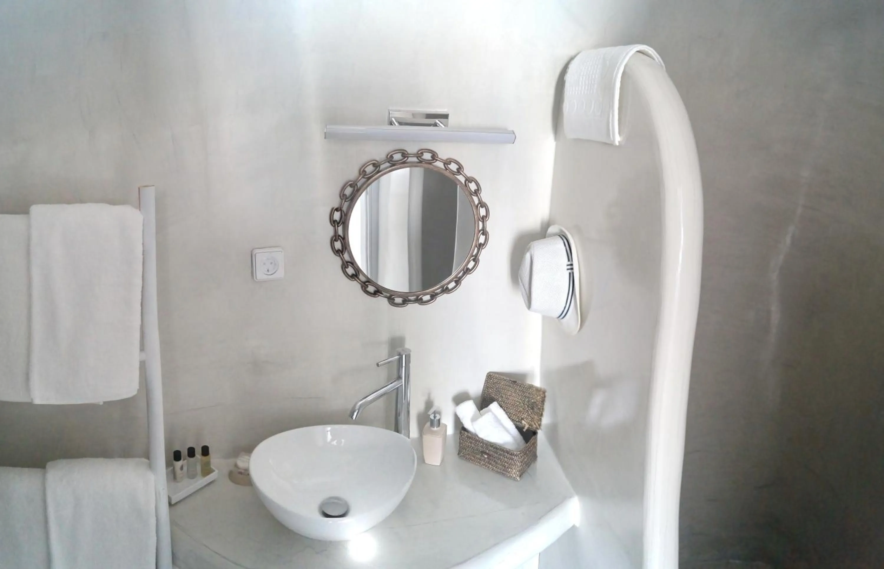 Shower in Golden Stone Santorini Suites