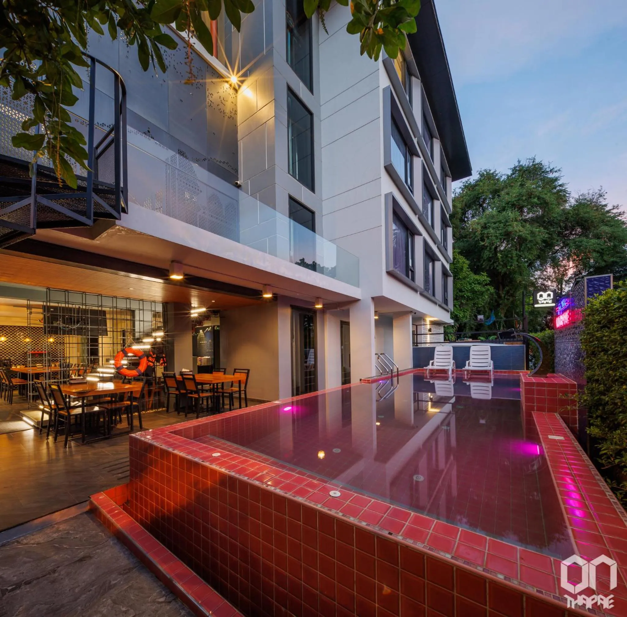 Swimming pool in ON Thapae Gate Chiangmai