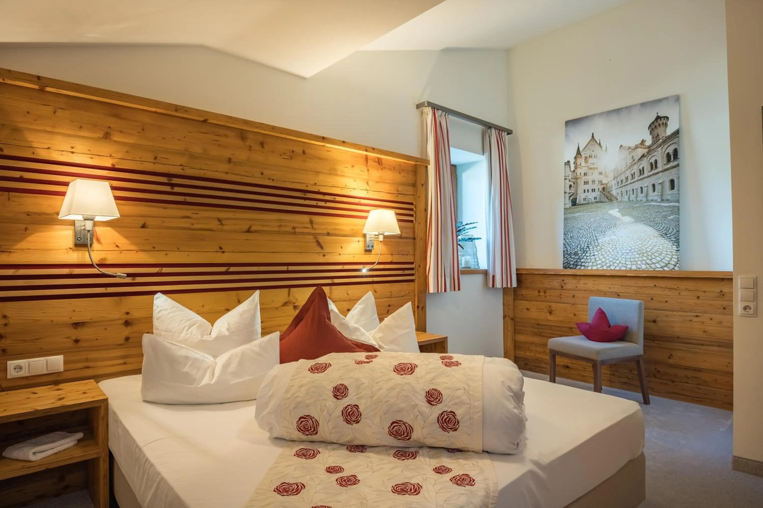 Bed in Landhotel Gockelwirt