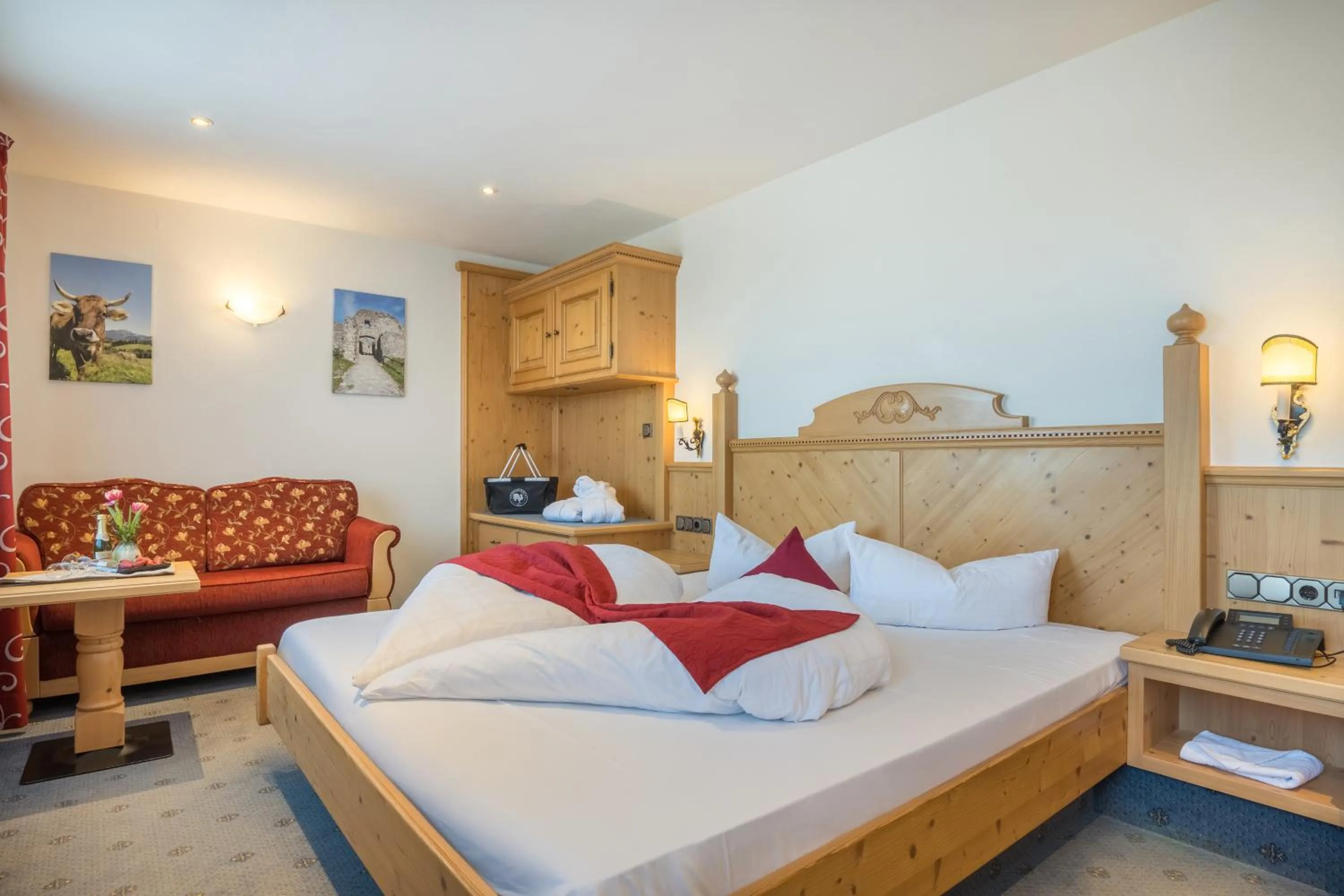 Bed in Landhotel Gockelwirt