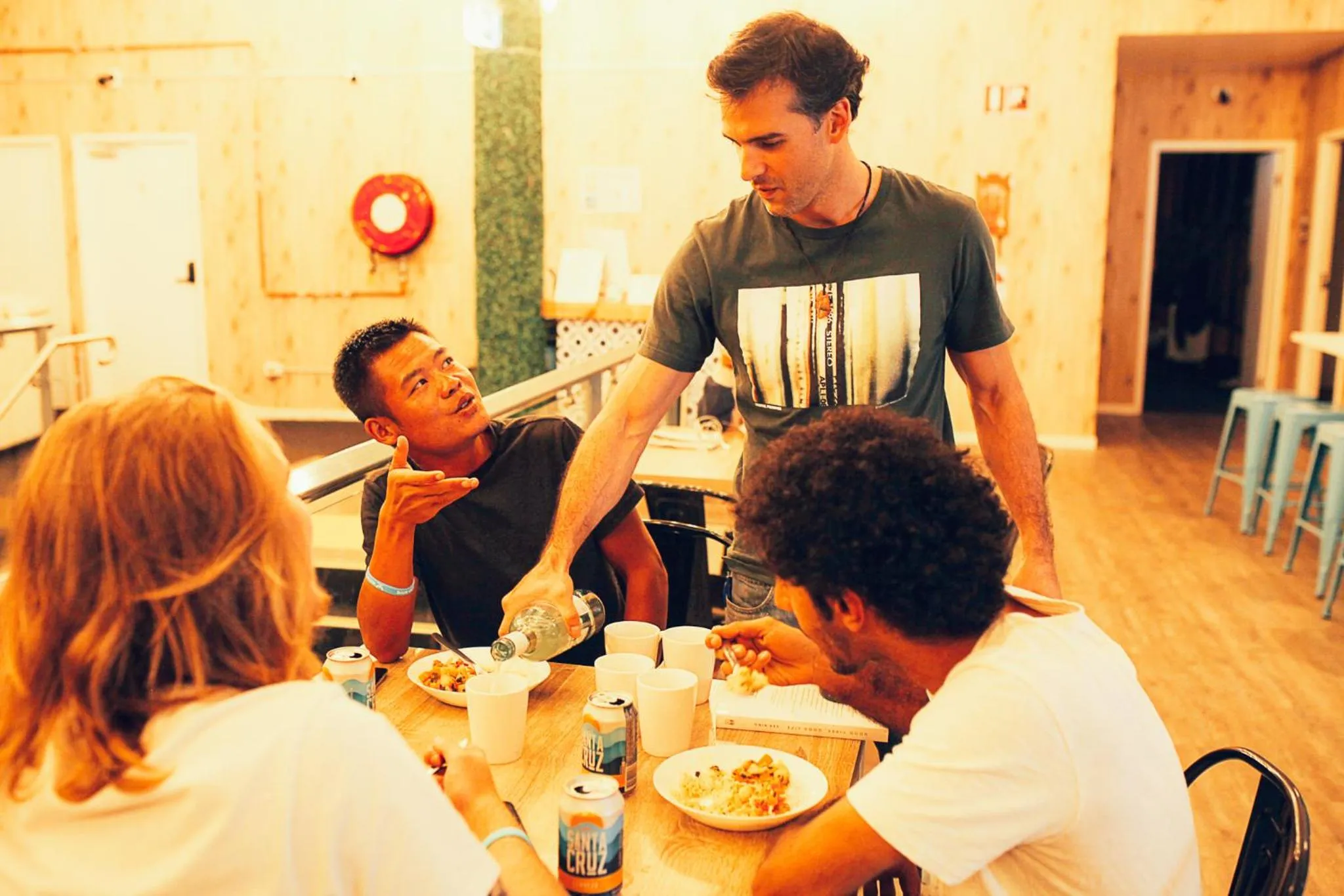 People in Tequila Sunrise Hostel Surfers Paradise