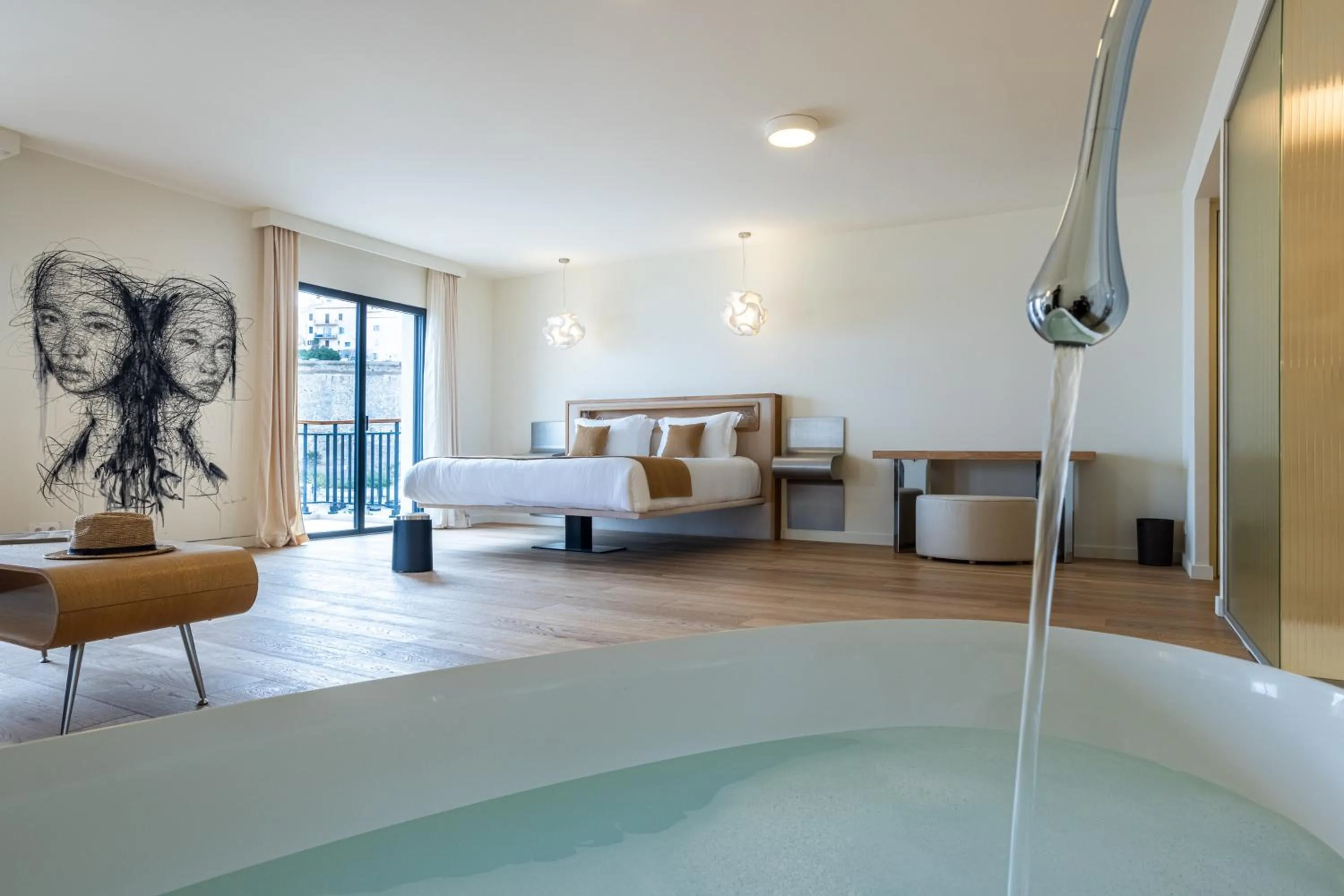 Bedroom, Bed in Hotel & Spa Kasano Calvi - Handwritten Collection