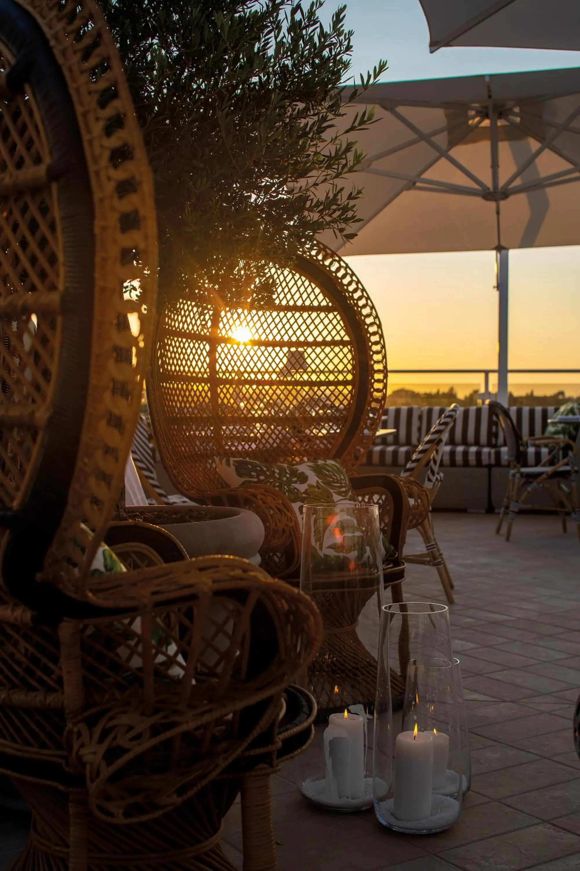 Sunset in Hotel Villa Pamphili Roma