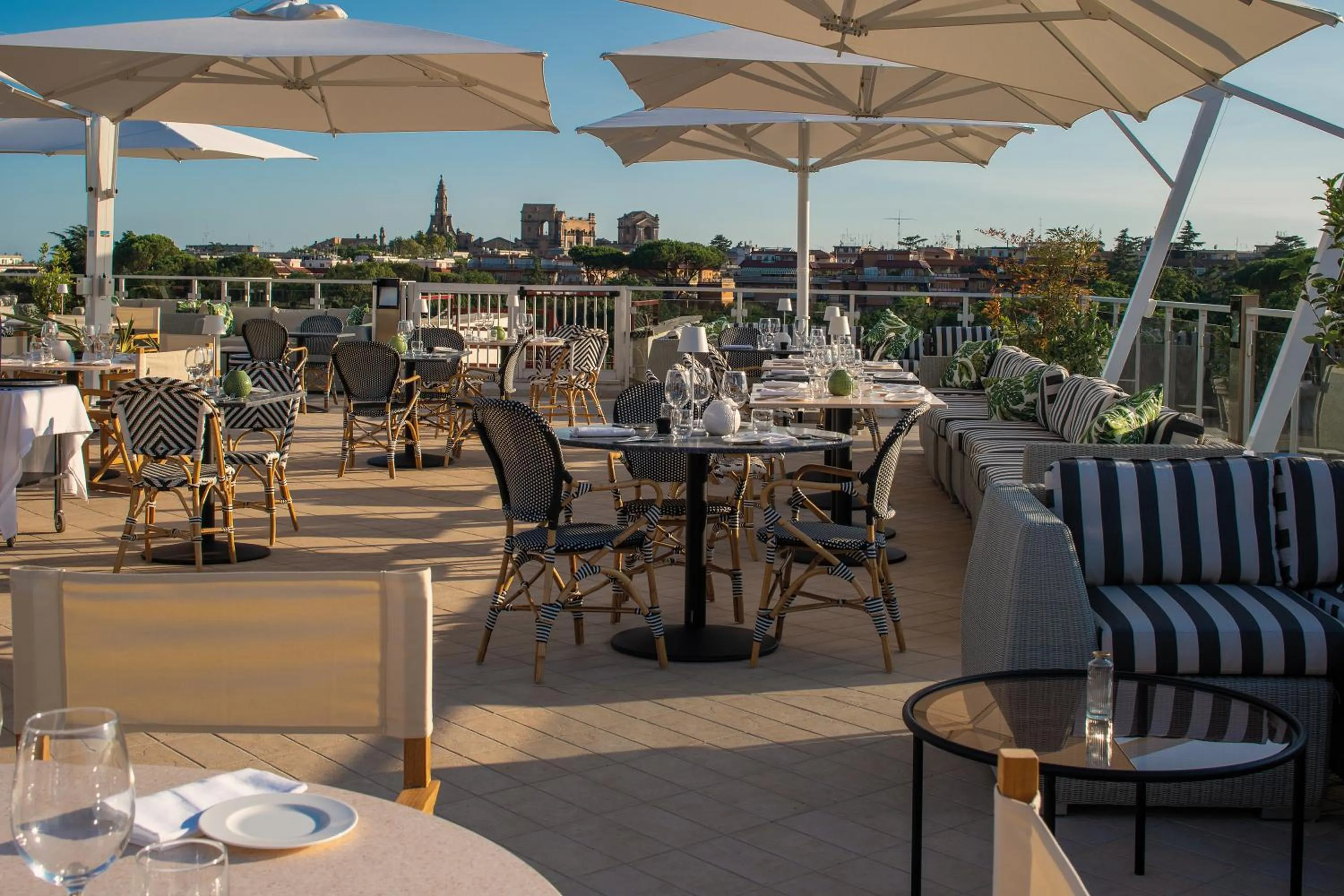 Sunset in Hotel Villa Pamphili Roma