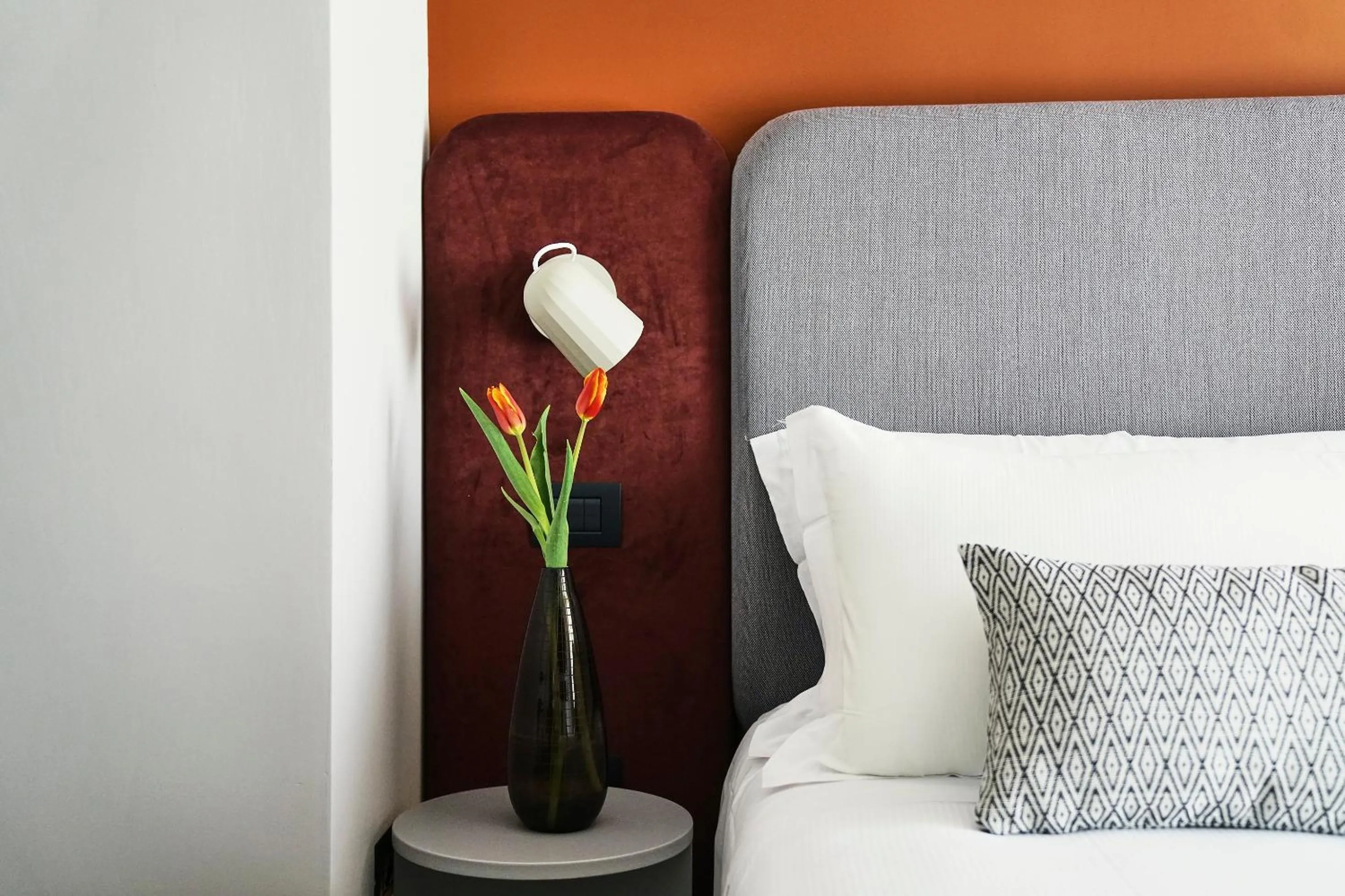 Decorative detail, Bed in Hotel Villa Pamphili Roma