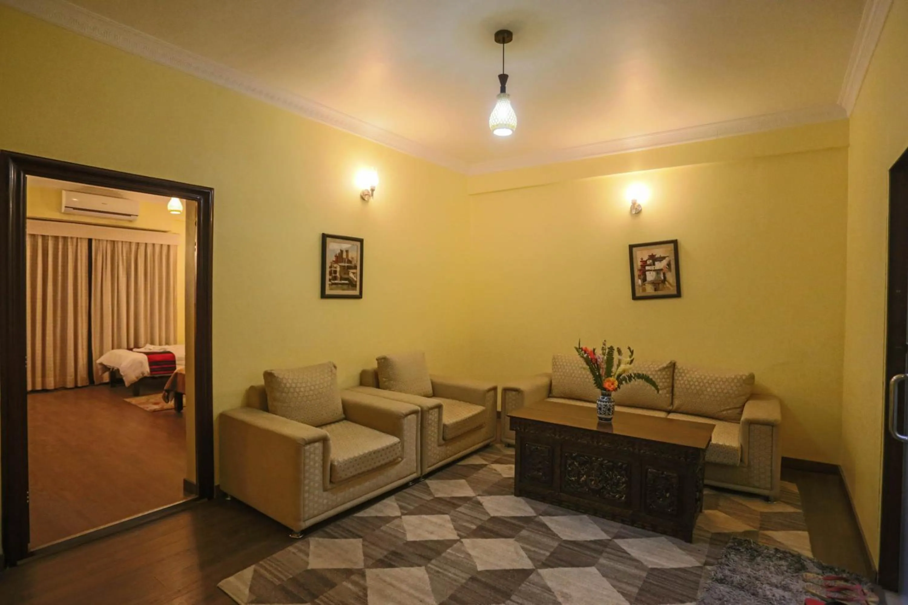Living room in Hotel Siddhi Manakamana