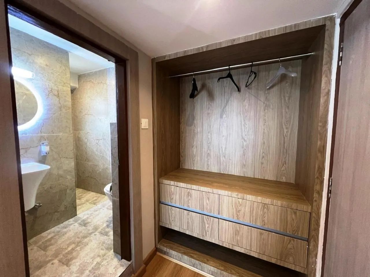 wardrobe in Hotel Yambu kathmandu