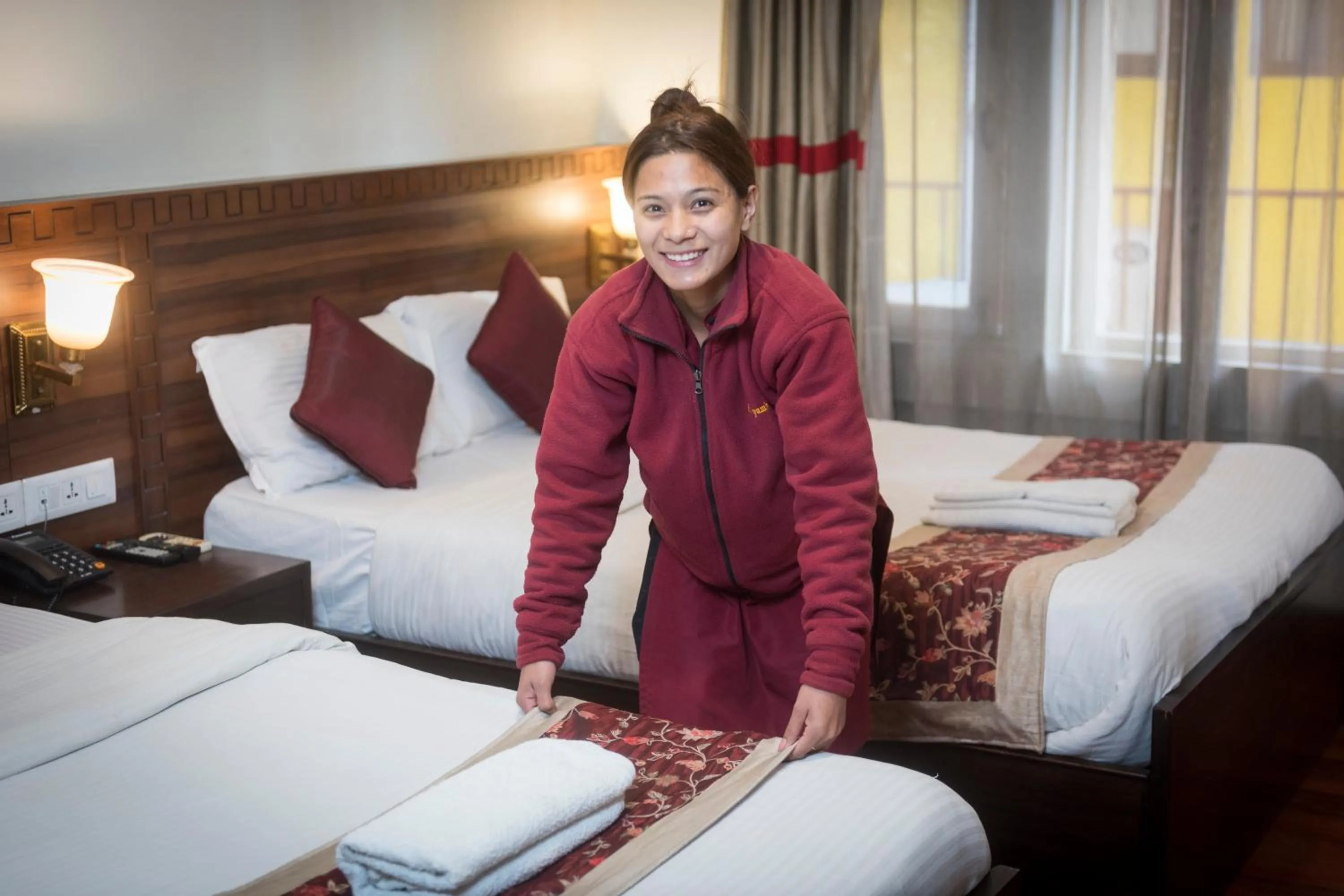 Property building, Bed in Hotel Yambu kathmandu