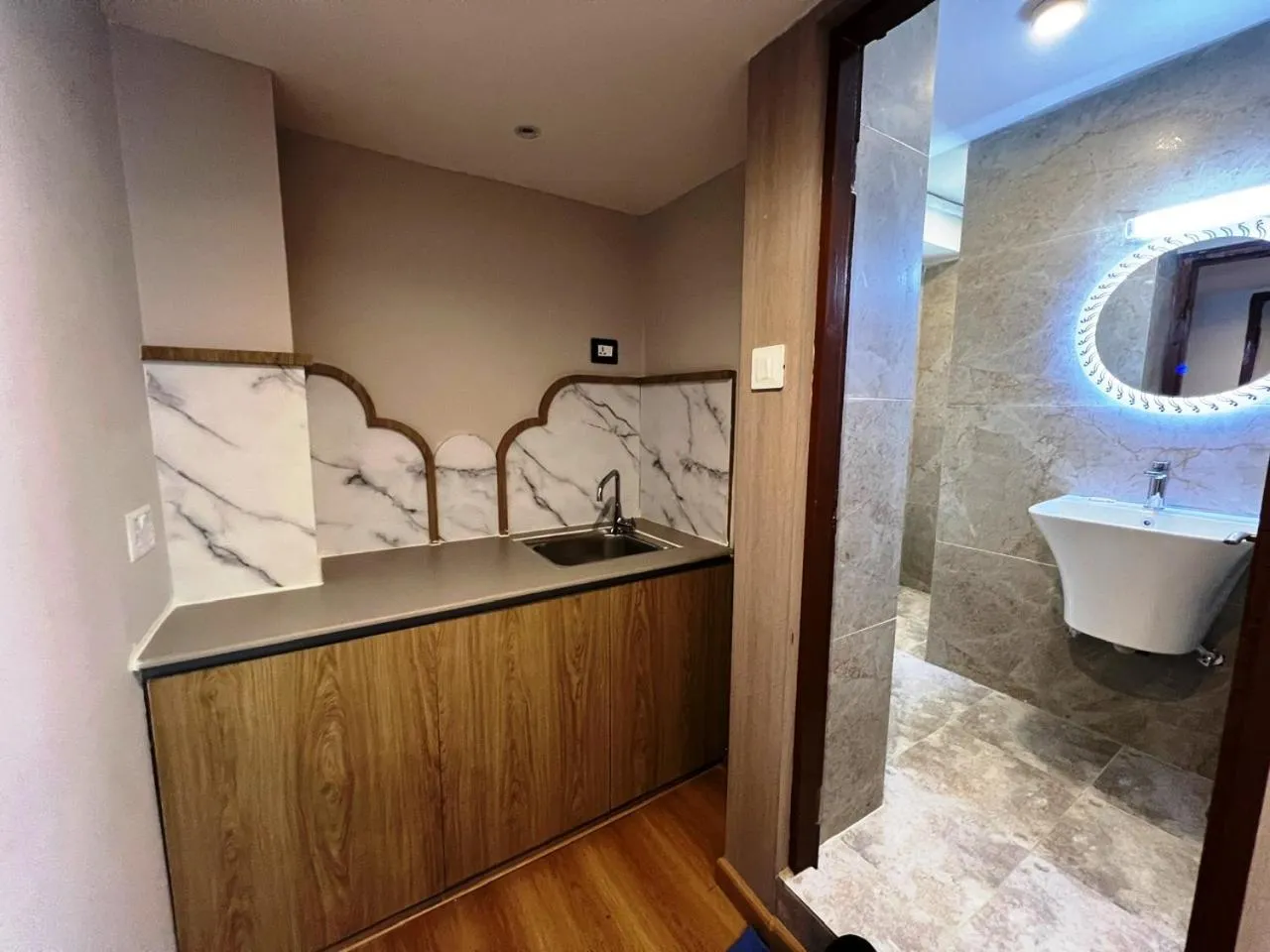 Kitchen or kitchenette in Hotel Yambu kathmandu