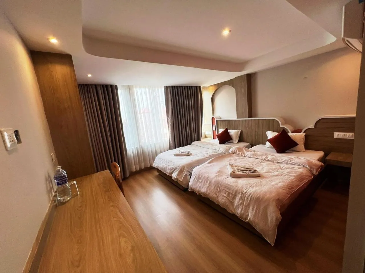 Photo of the whole room, Bed in Hotel Yambu kathmandu