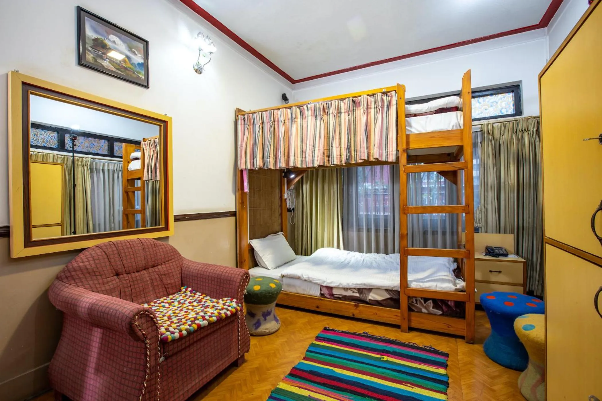 Photo of the whole room, Bed in Shangrila Boutique Hotel