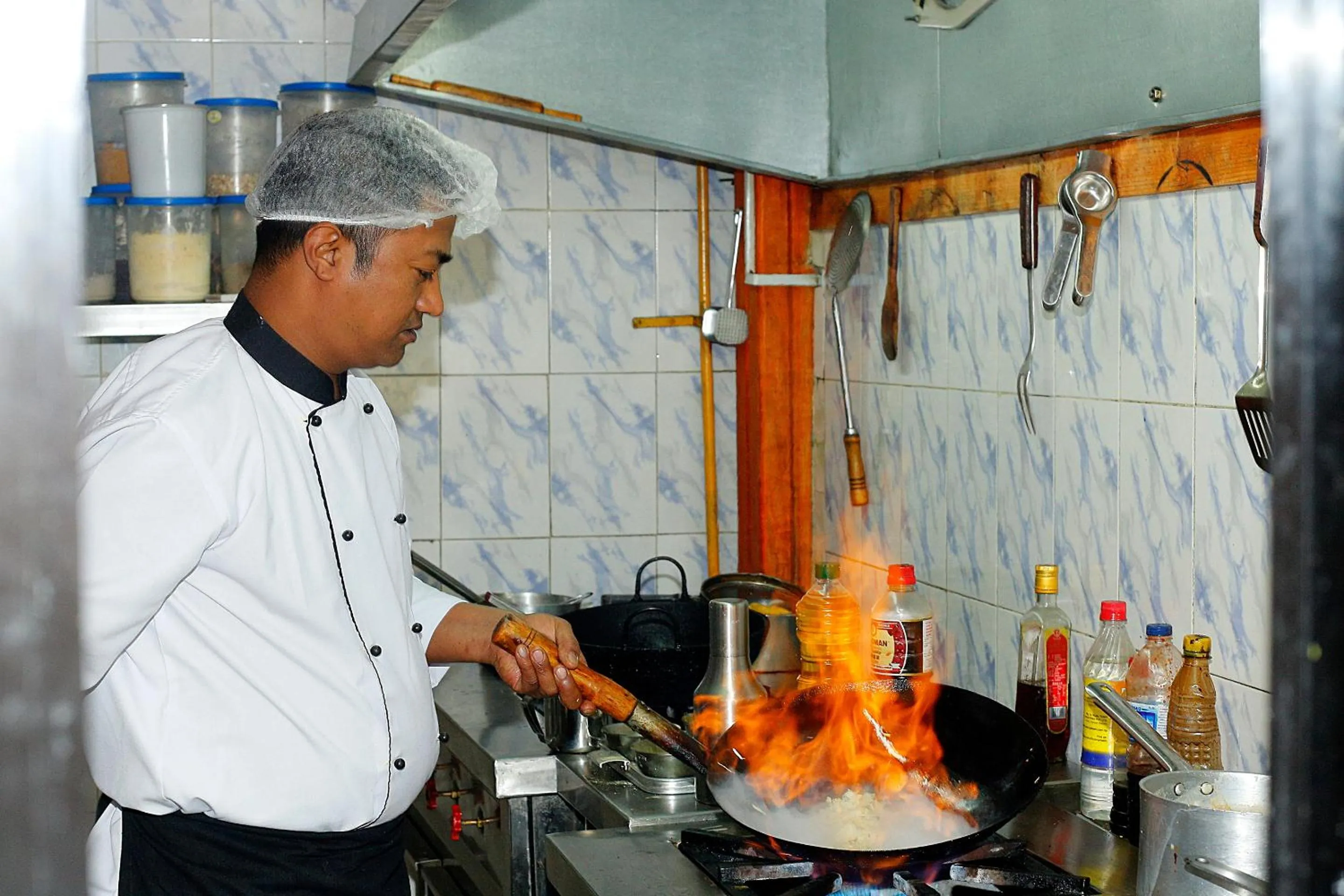 Kitchen or kitchenette in Shangrila Boutique Hotel