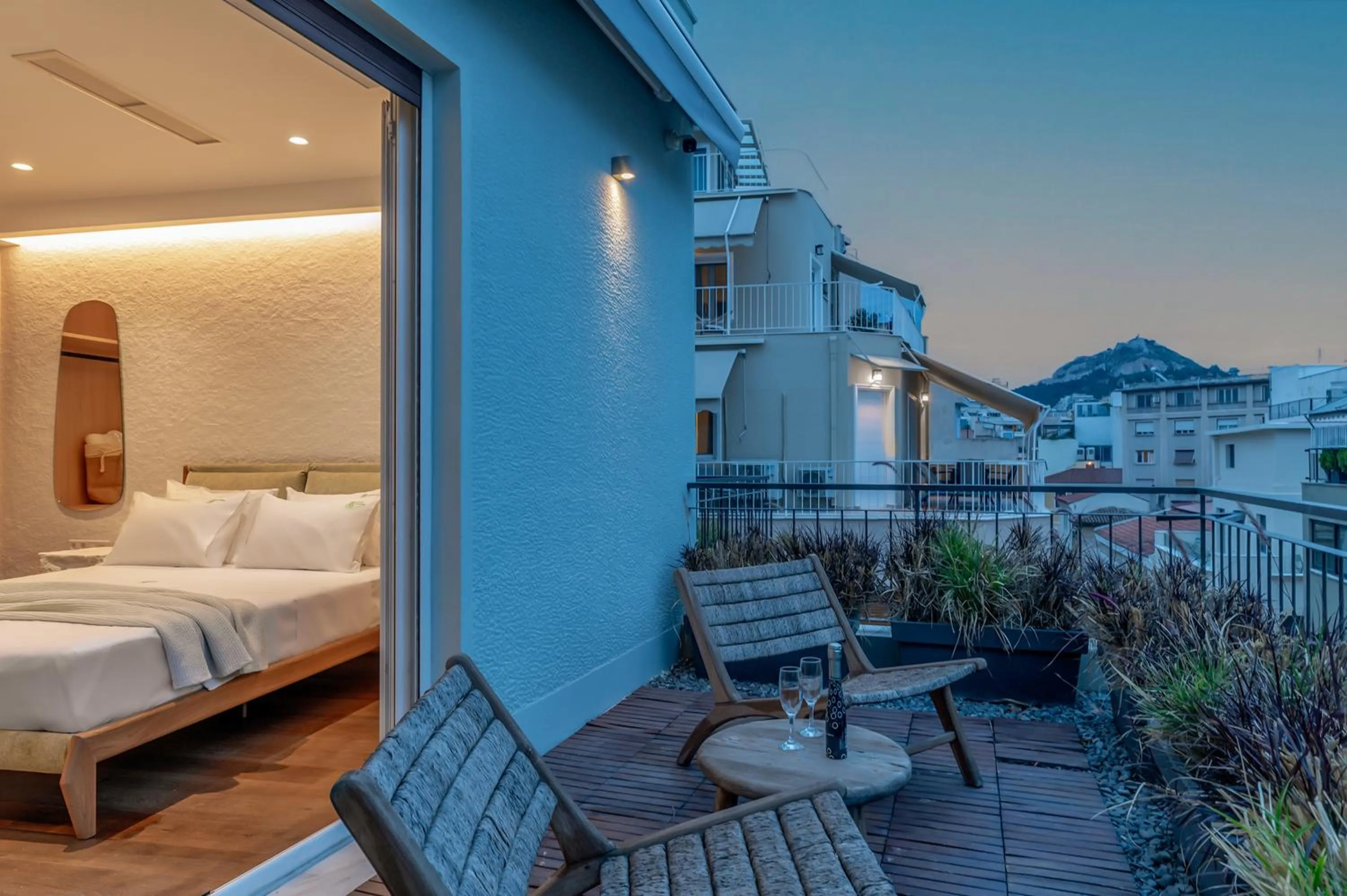 Patio, Bed in LOFUS Bio-Suites