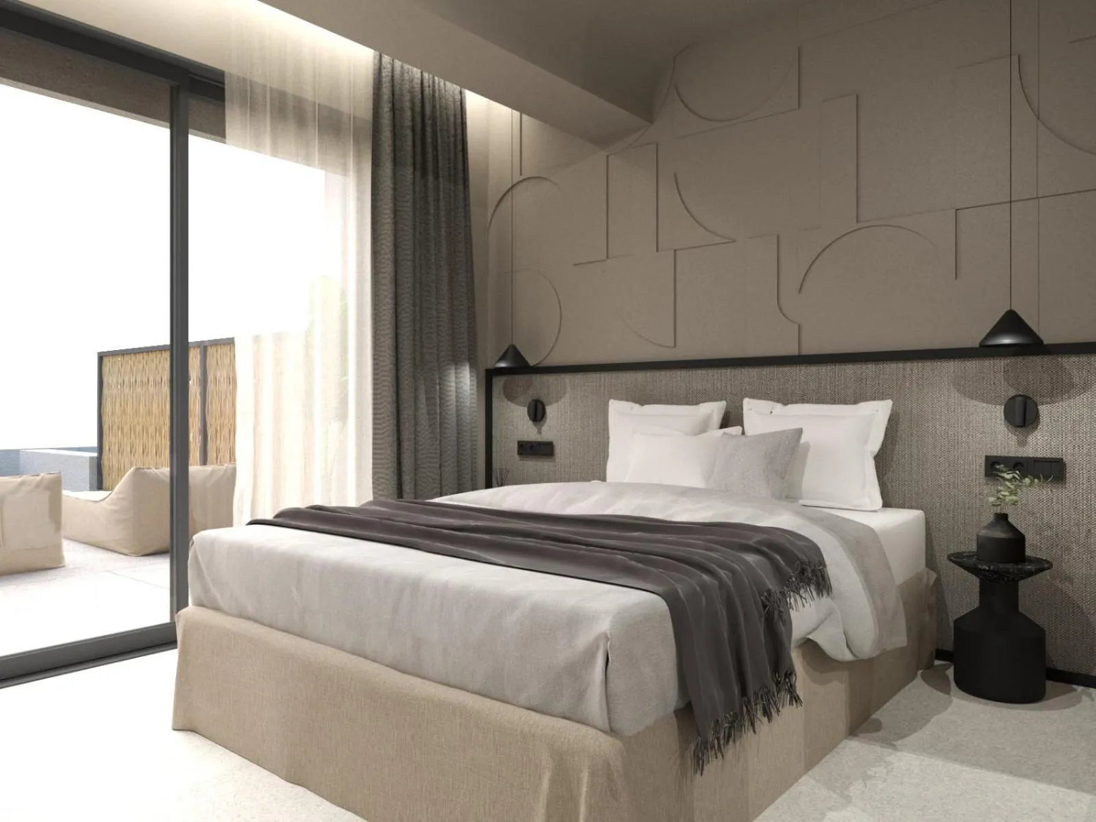 Photo of the whole room in Scarabeo Suites & Villas Parga